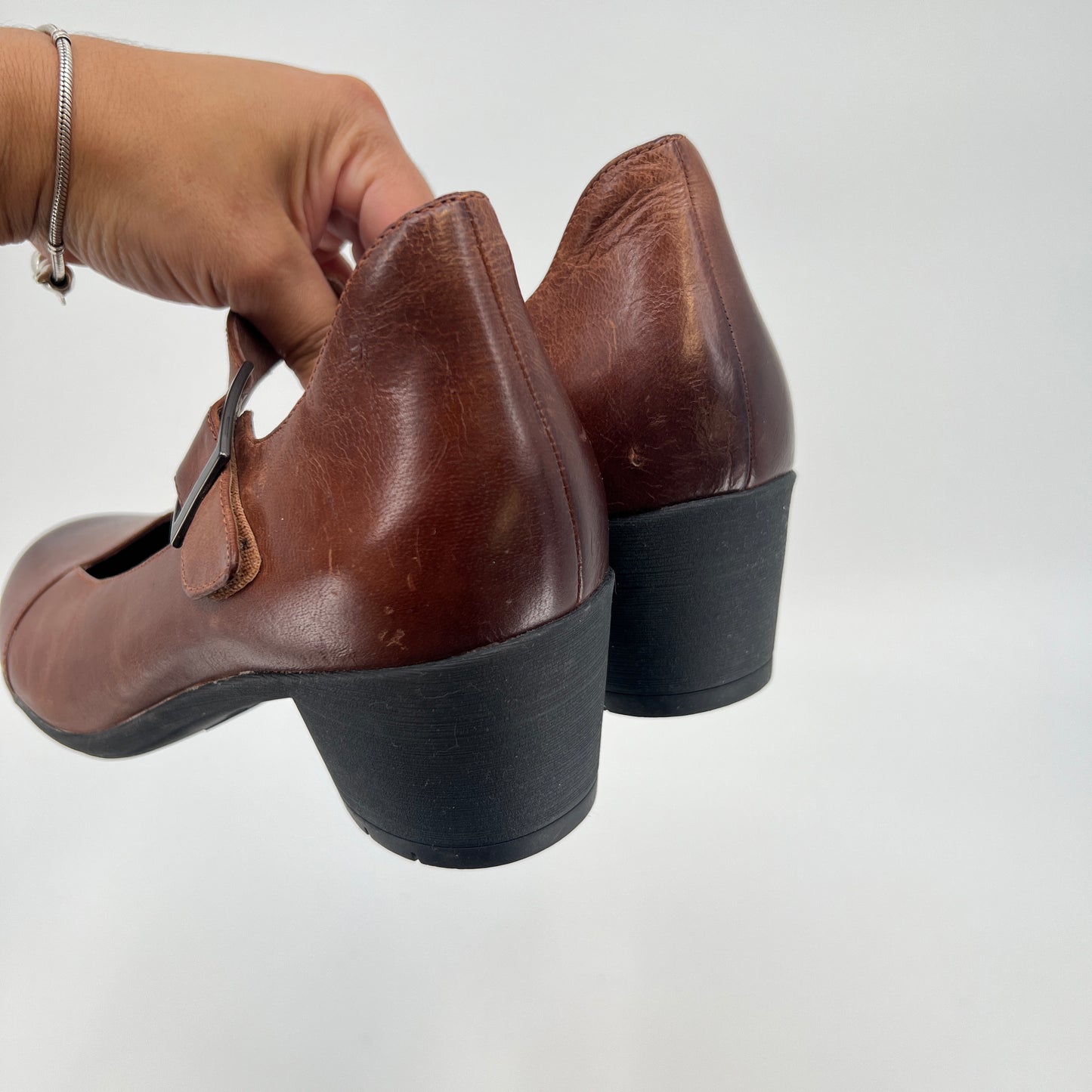 Dansko Leather Heel Mary Janes 41EU