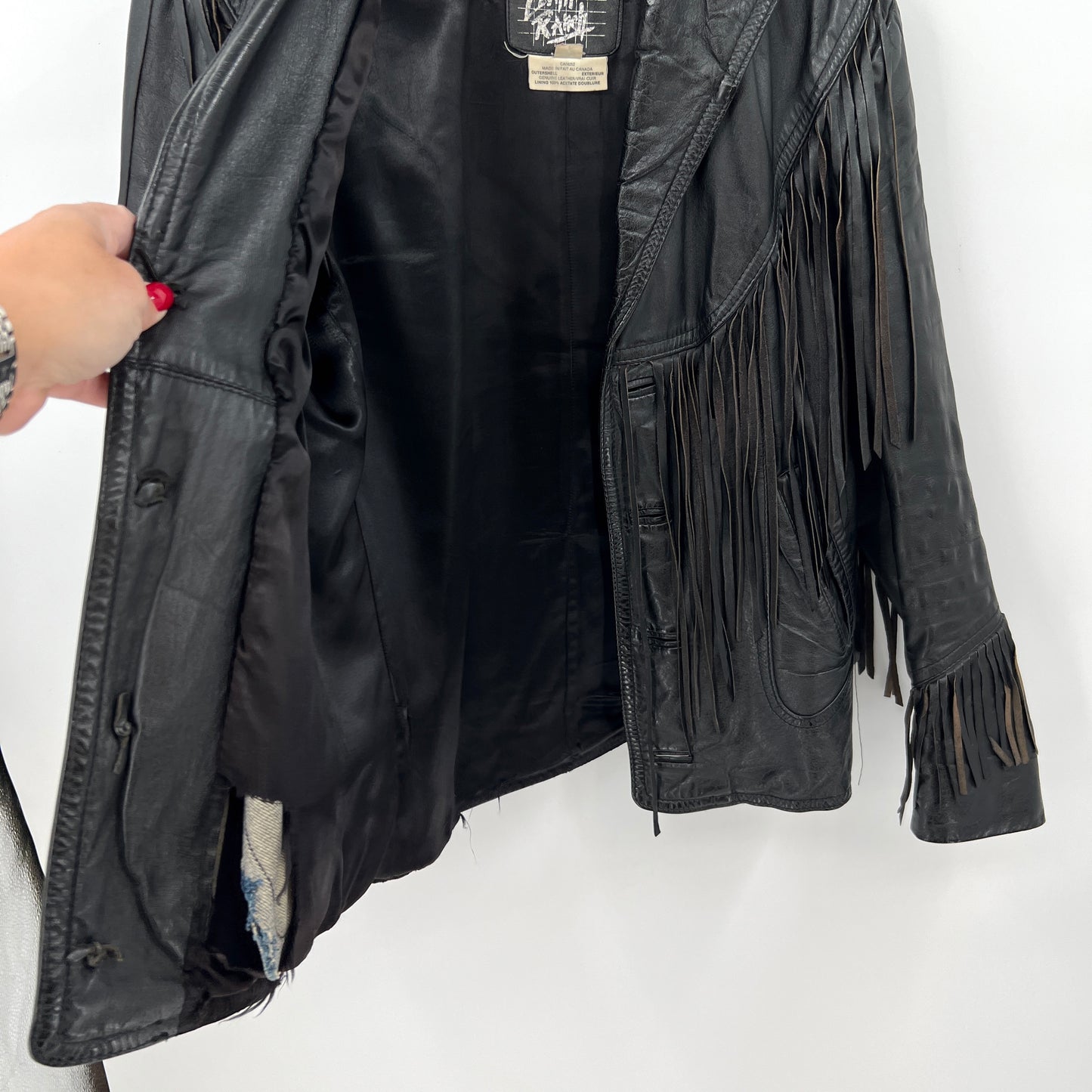 SOLD. Vintage The Leather Ranch Jacket (Fringe AS IS)