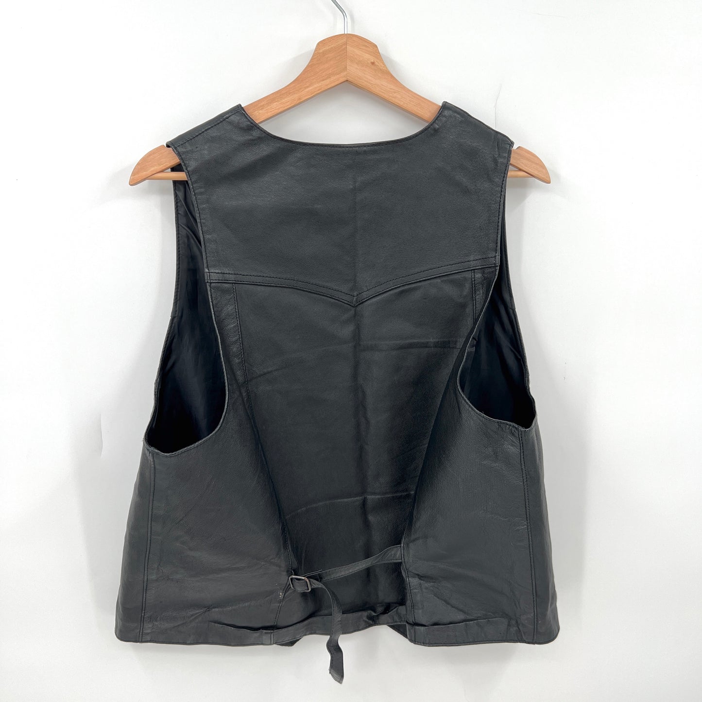 B.O.K Black Leather Vest 44