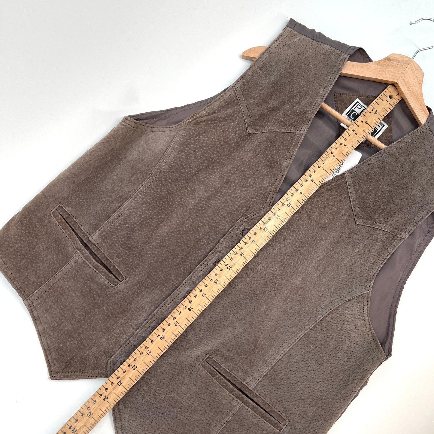 Vintage Pelle Cuir Leather Vest L