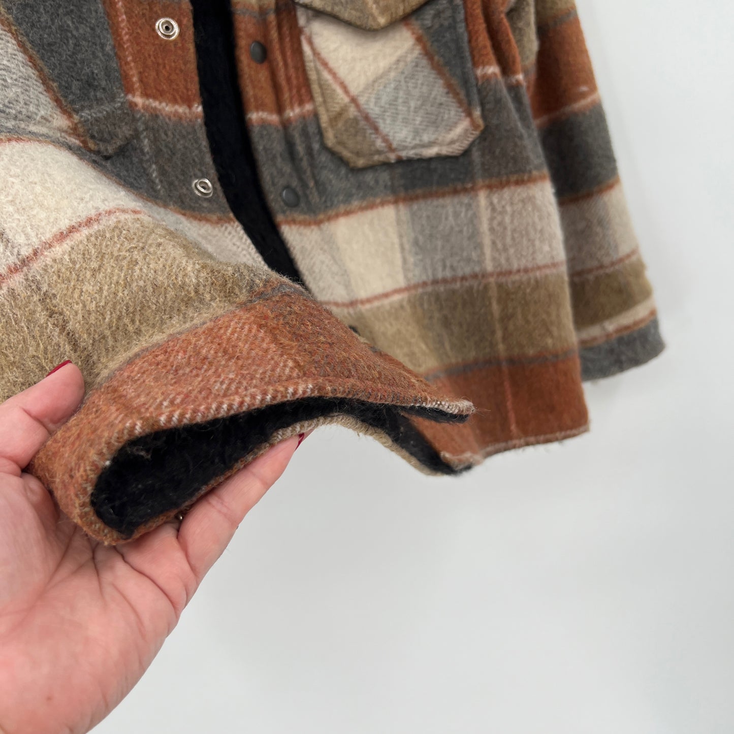 SOLD. Vintage Craft Wear by Charly Plaid Cropped Jacket S