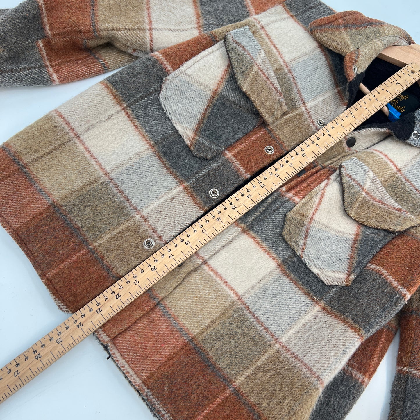 SOLD. Vintage Craft Wear by Charly Plaid Cropped Jacket S
