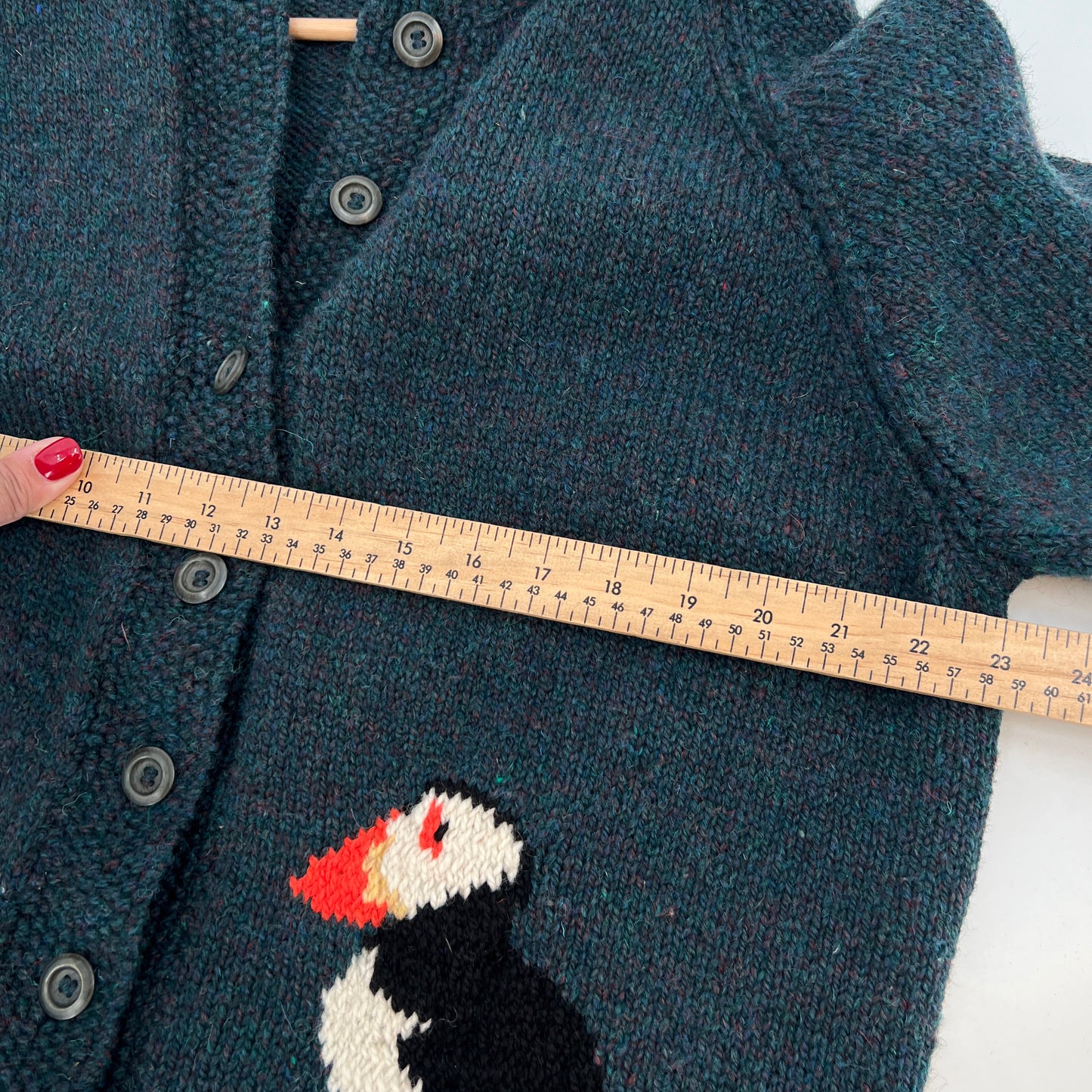 Wool Puffins Cardigan M/L