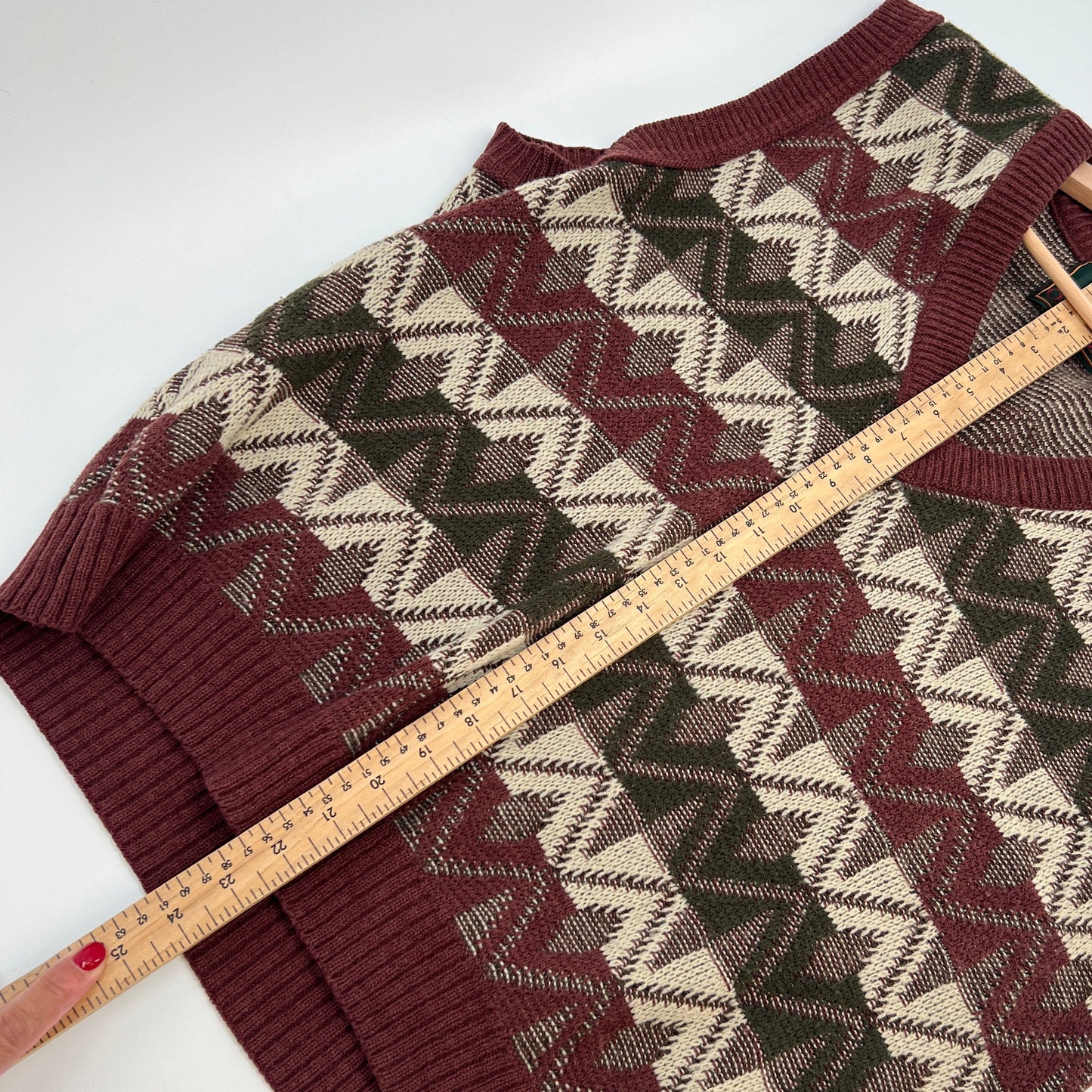 SOLD. Vintage Ivy Oxford Grandpa Style Sweater Vest L