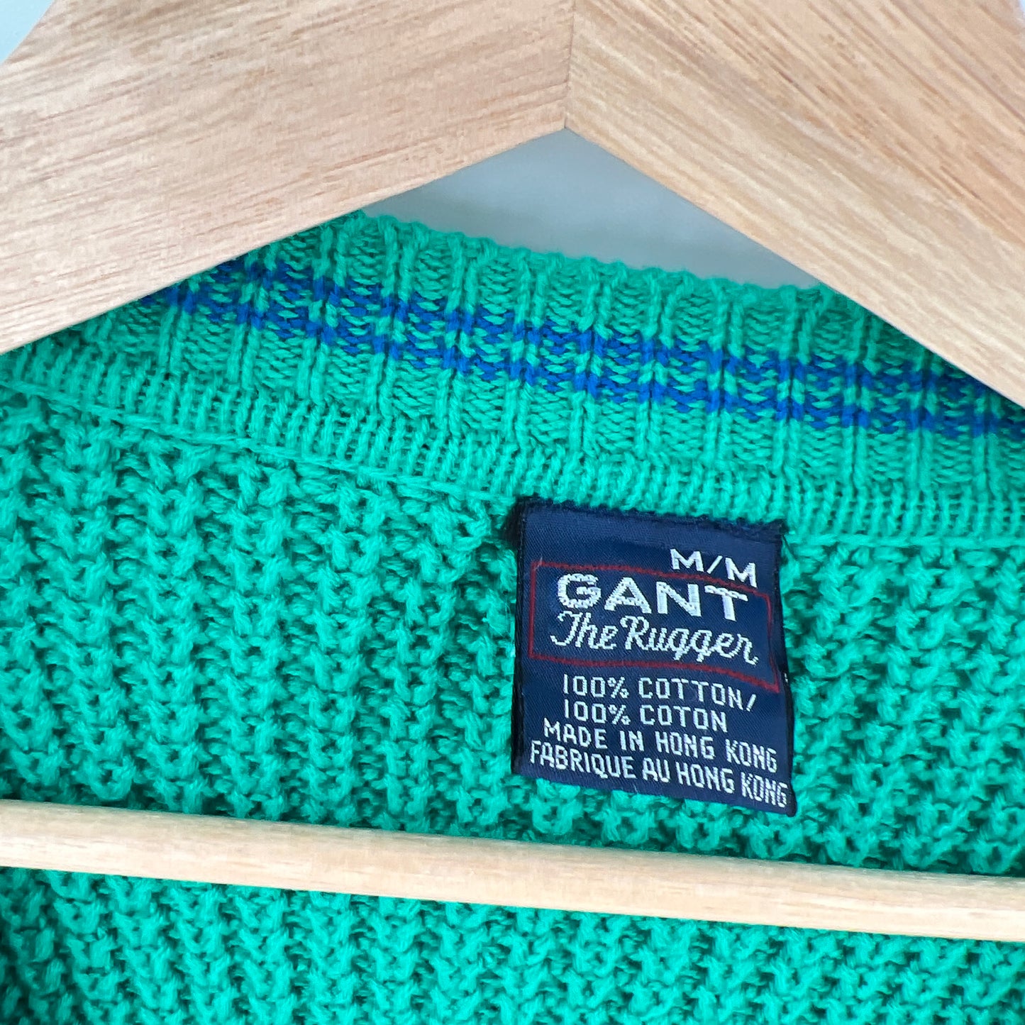 sold Vintage Gant Cotton V-neck Sweater M