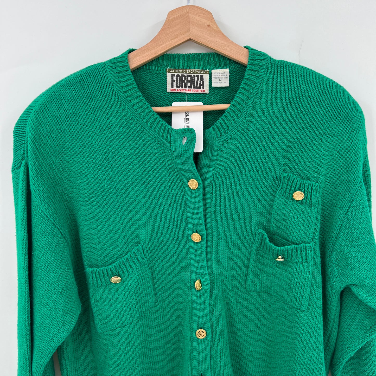 Vintage Forenza Ramie Cotton Cardigan M