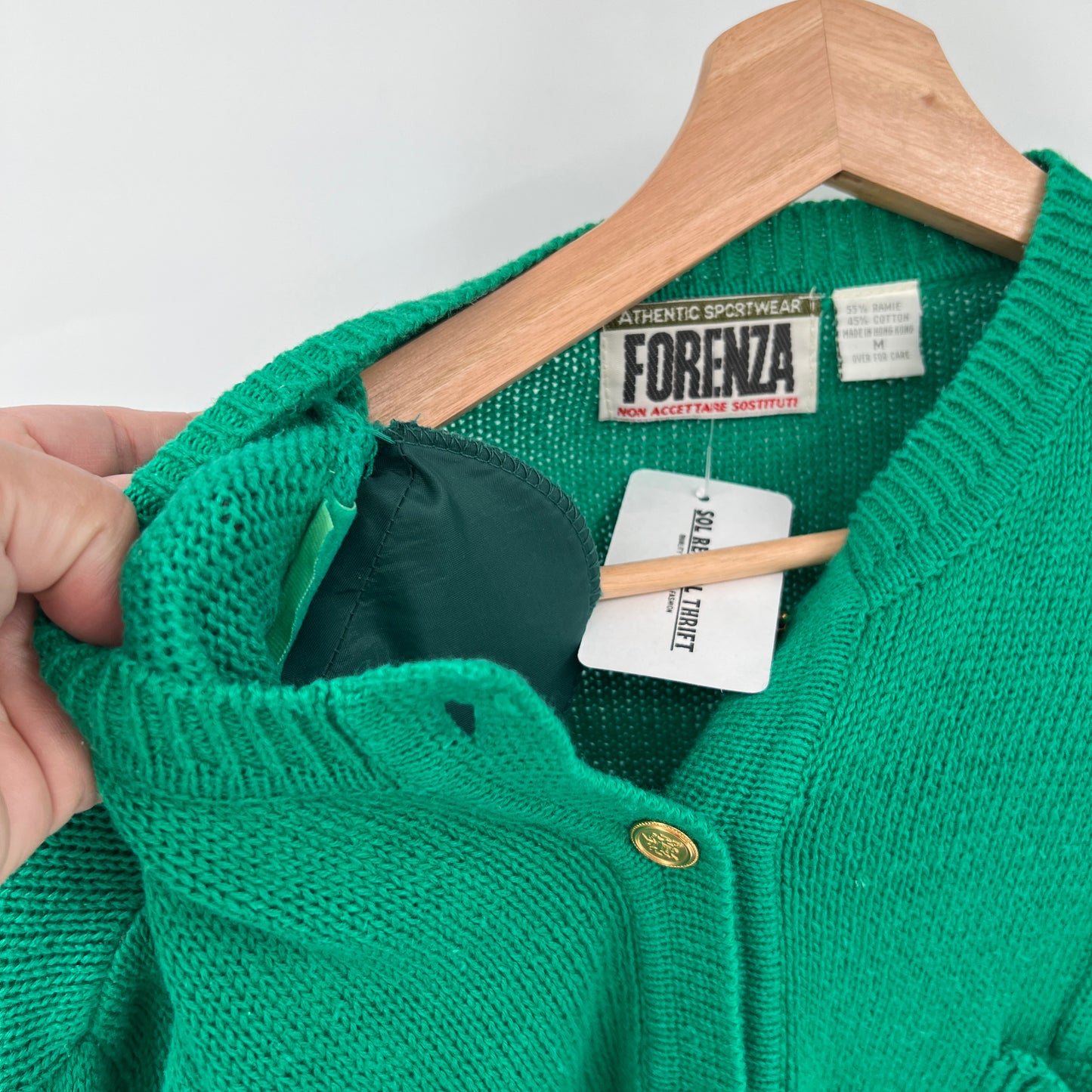 Vintage Forenza Ramie Cotton Cardigan M