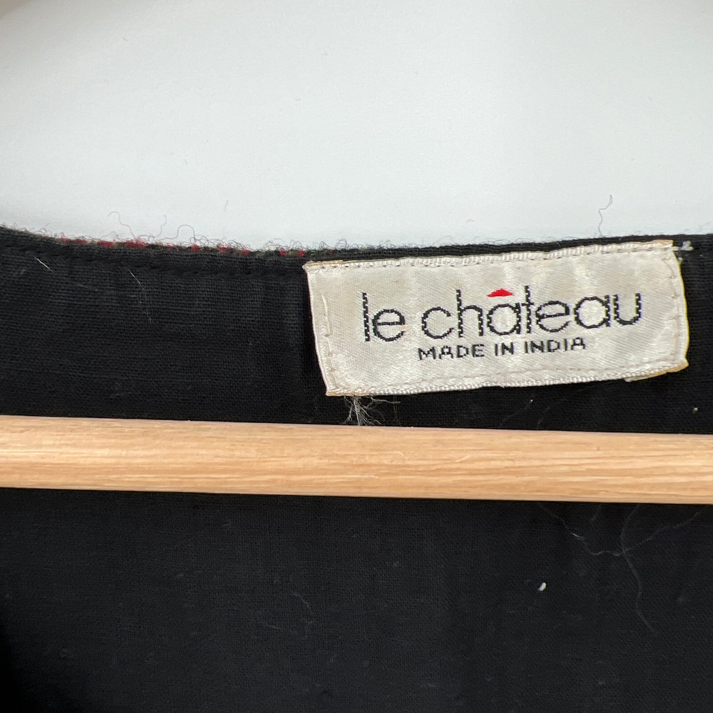 SOLD. Vintage Le Chateau Wool Embroidered Open Vest M