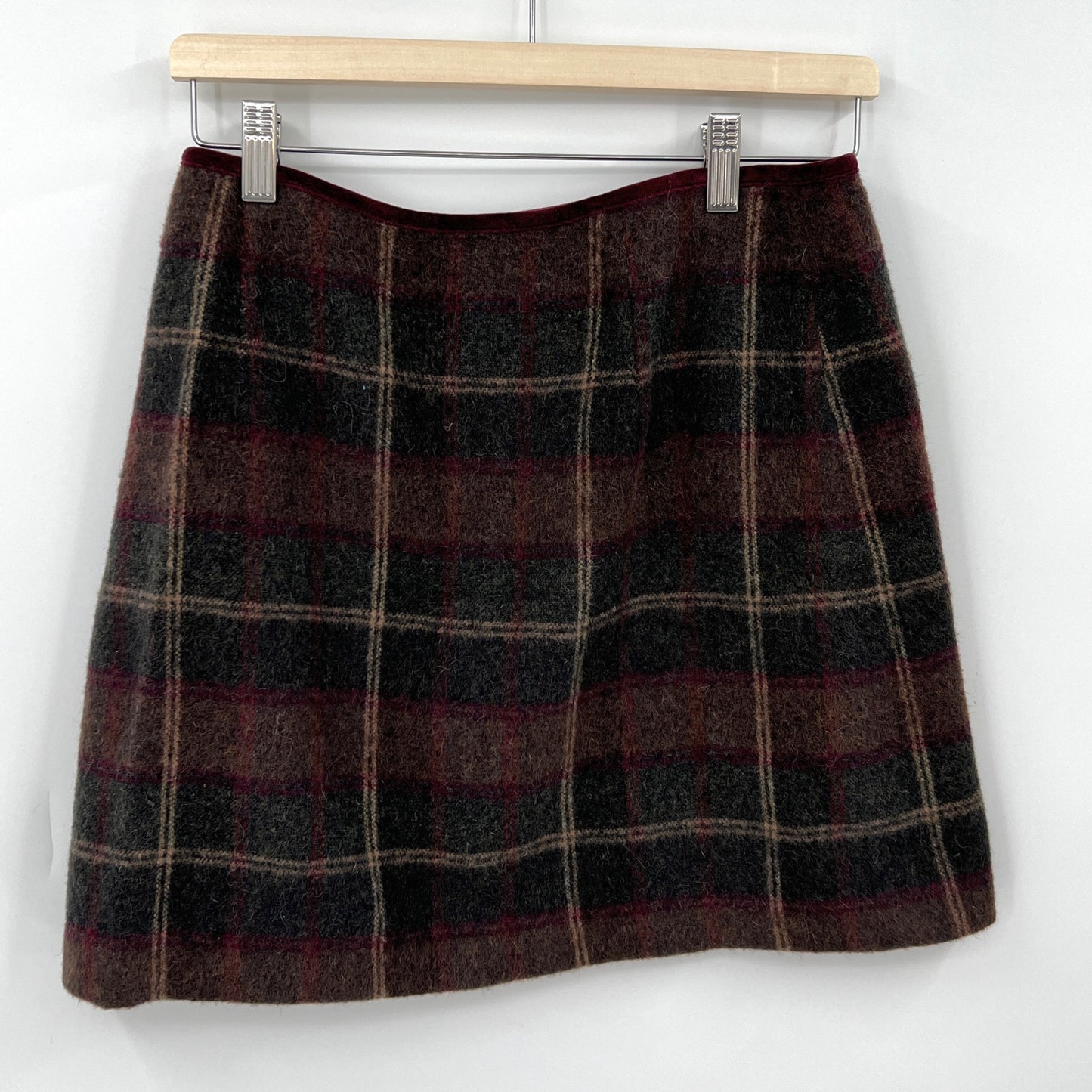 SOLD. Stefanel Wool Wrap Mini Skirt S/M