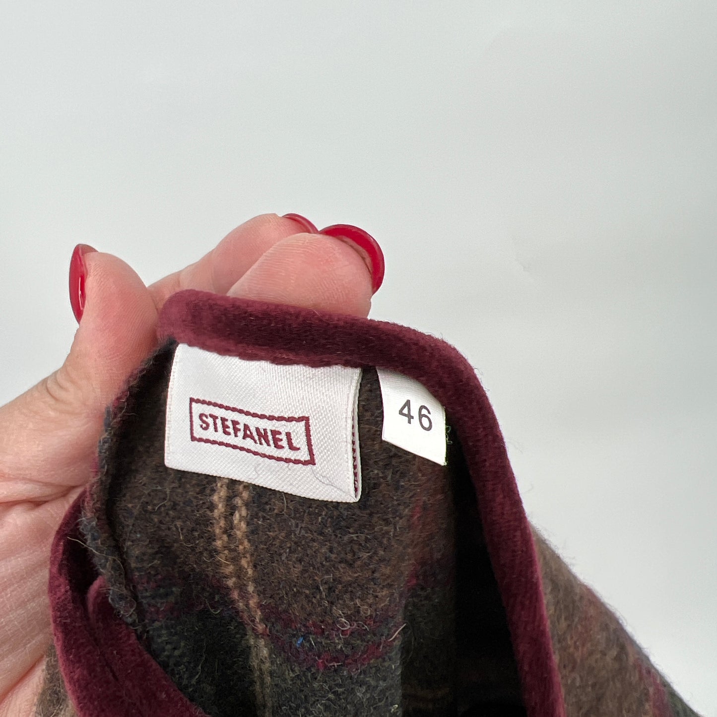 SOLD. Stefanel Wool Wrap Mini Skirt S/M