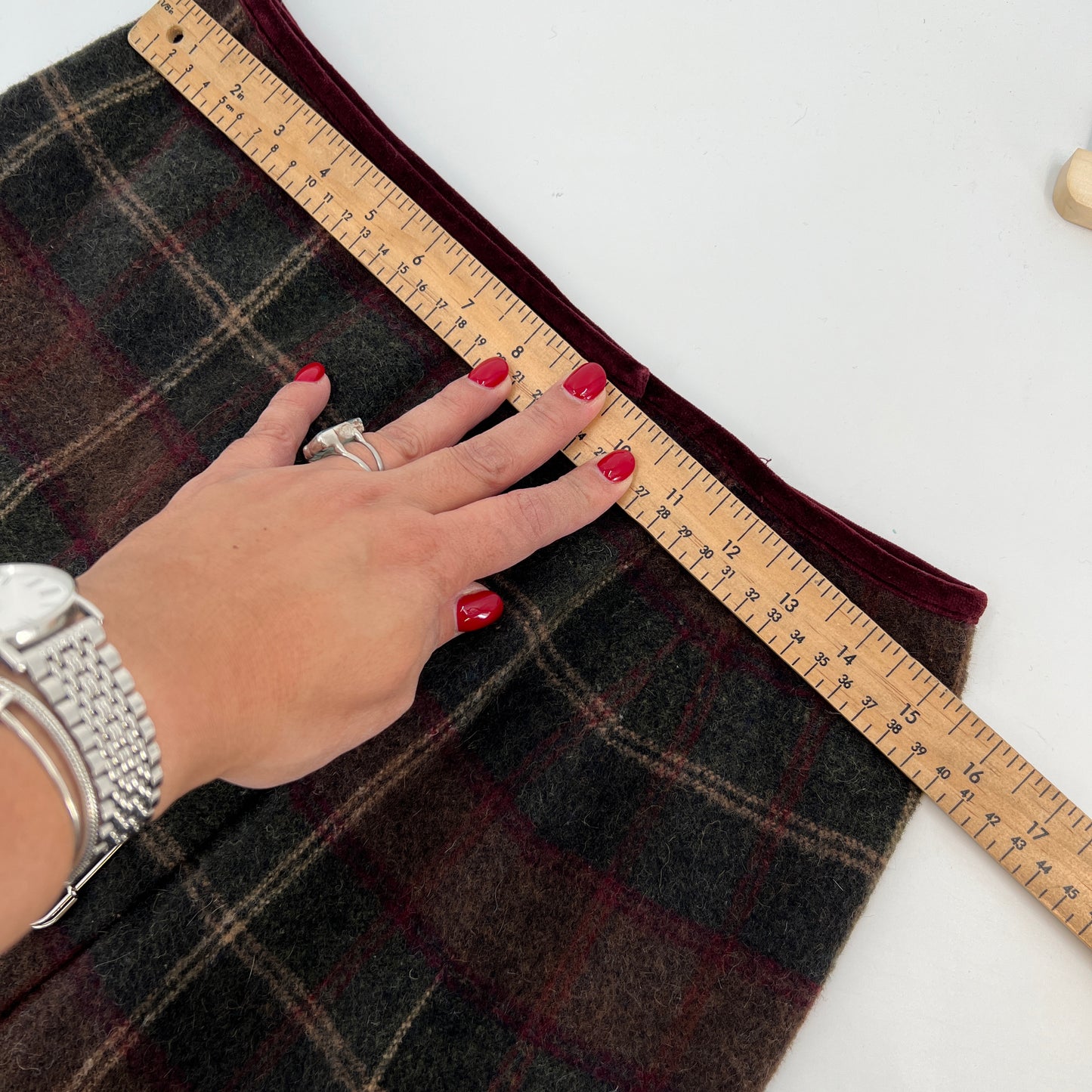 SOLD. Stefanel Wool Wrap Mini Skirt S/M