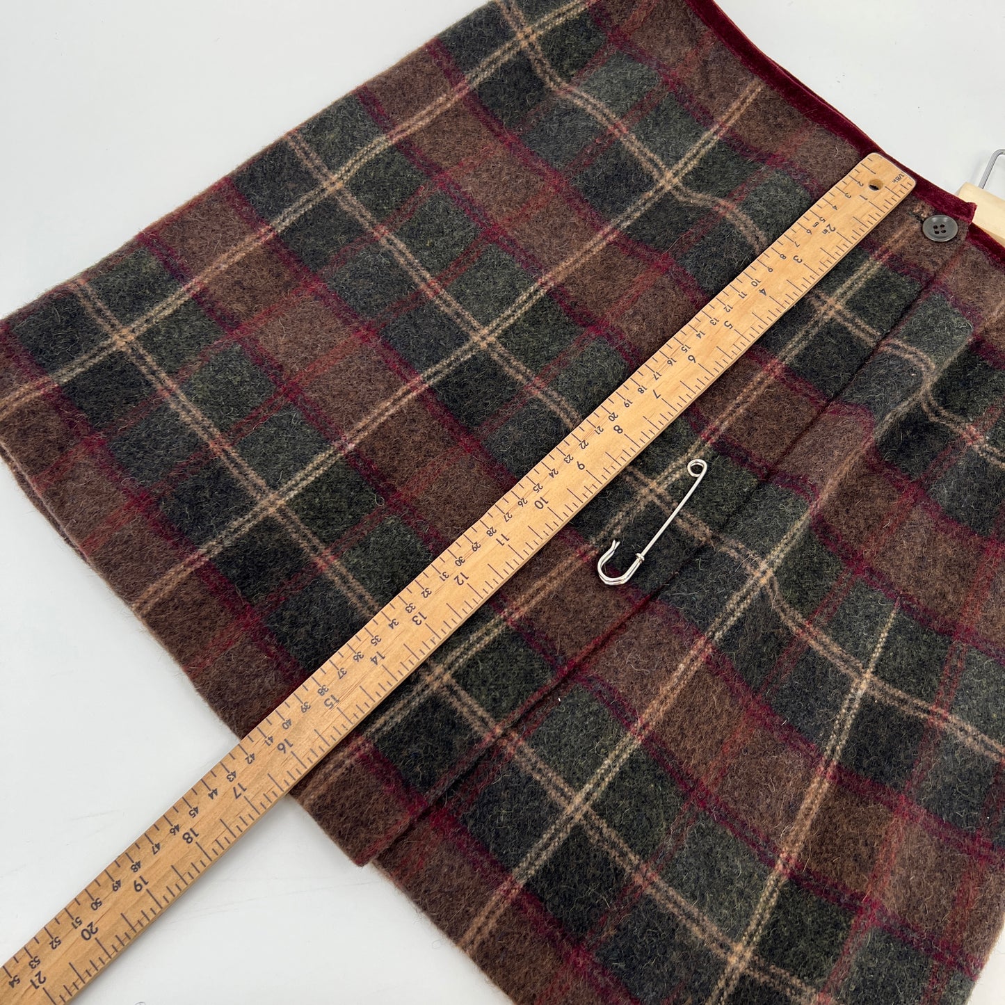 SOLD. Stefanel Wool Wrap Mini Skirt S/M