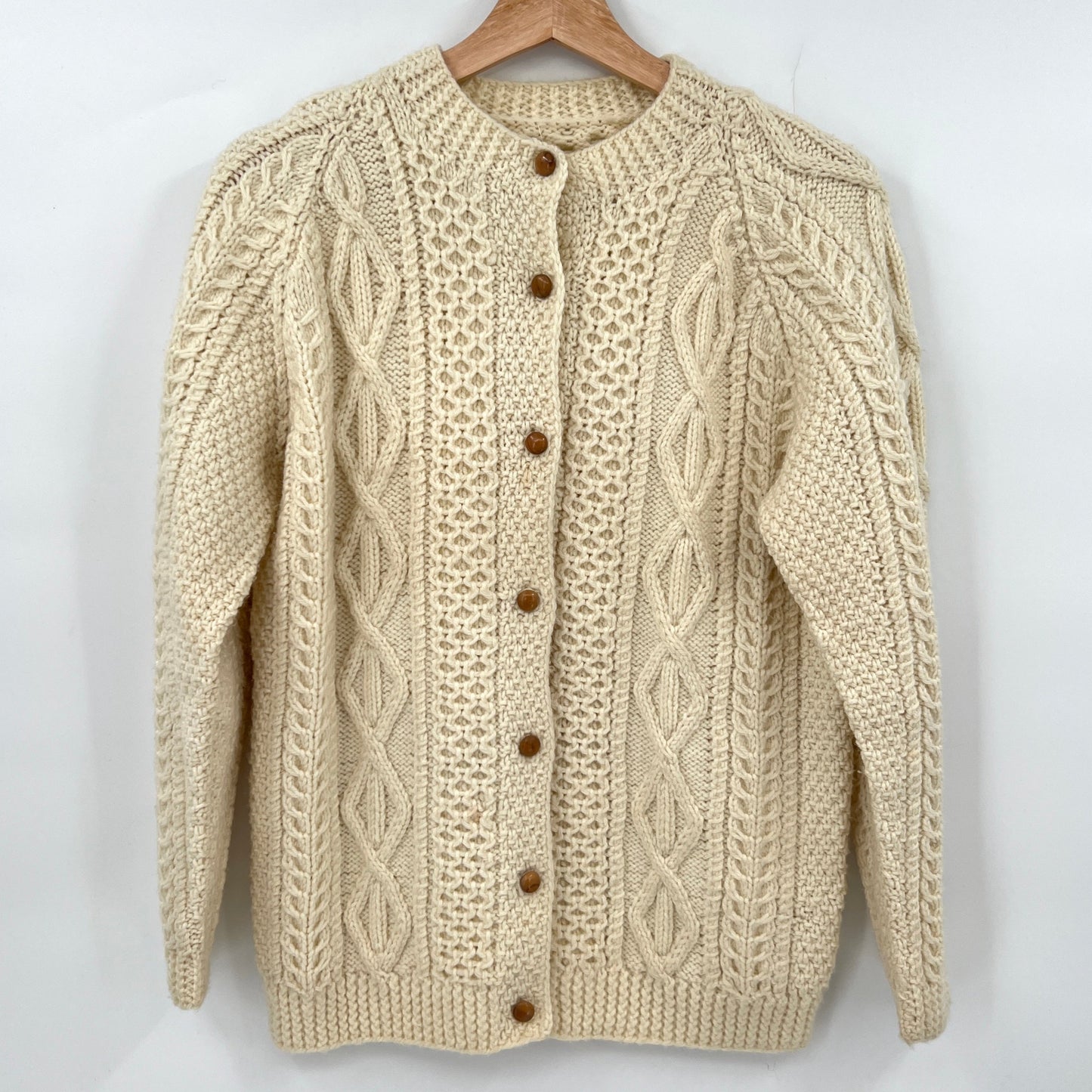 SOLD Vintage Fisherman Style Cardigan M
