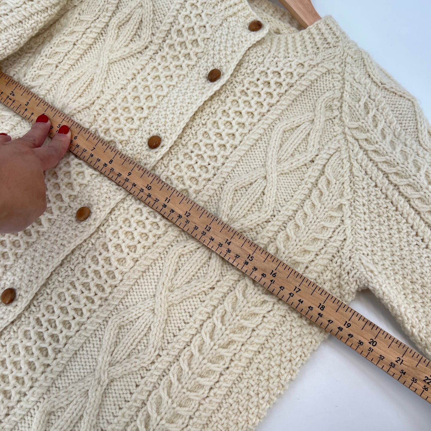 SOLD Vintage Fisherman Style Cardigan M