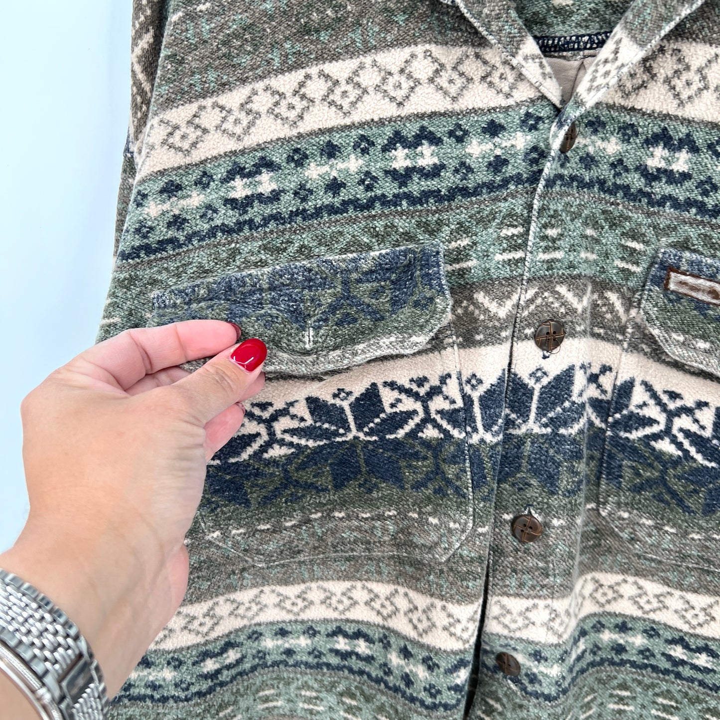 SOLD - Vintage Point Zero Cotton Casual Shirt M