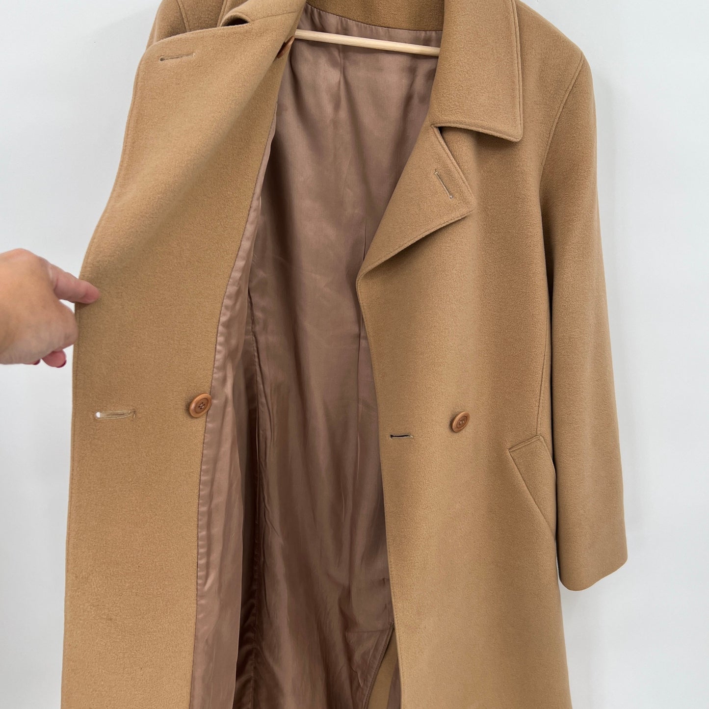 Vintage Mallia Wool Angora and Cashmere Belted Coat M/L