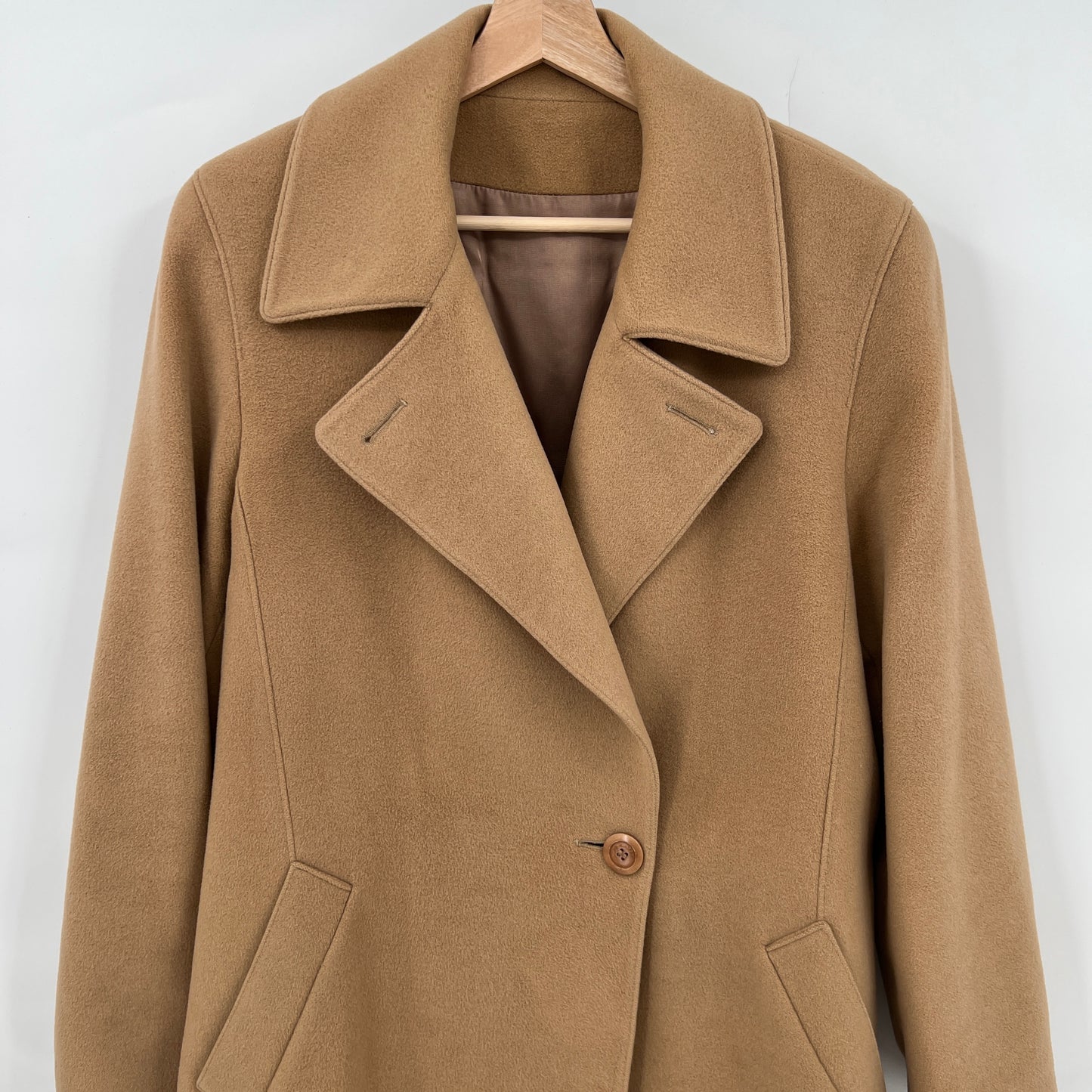 Vintage Mallia Wool Angora and Cashmere Belted Coat M/L