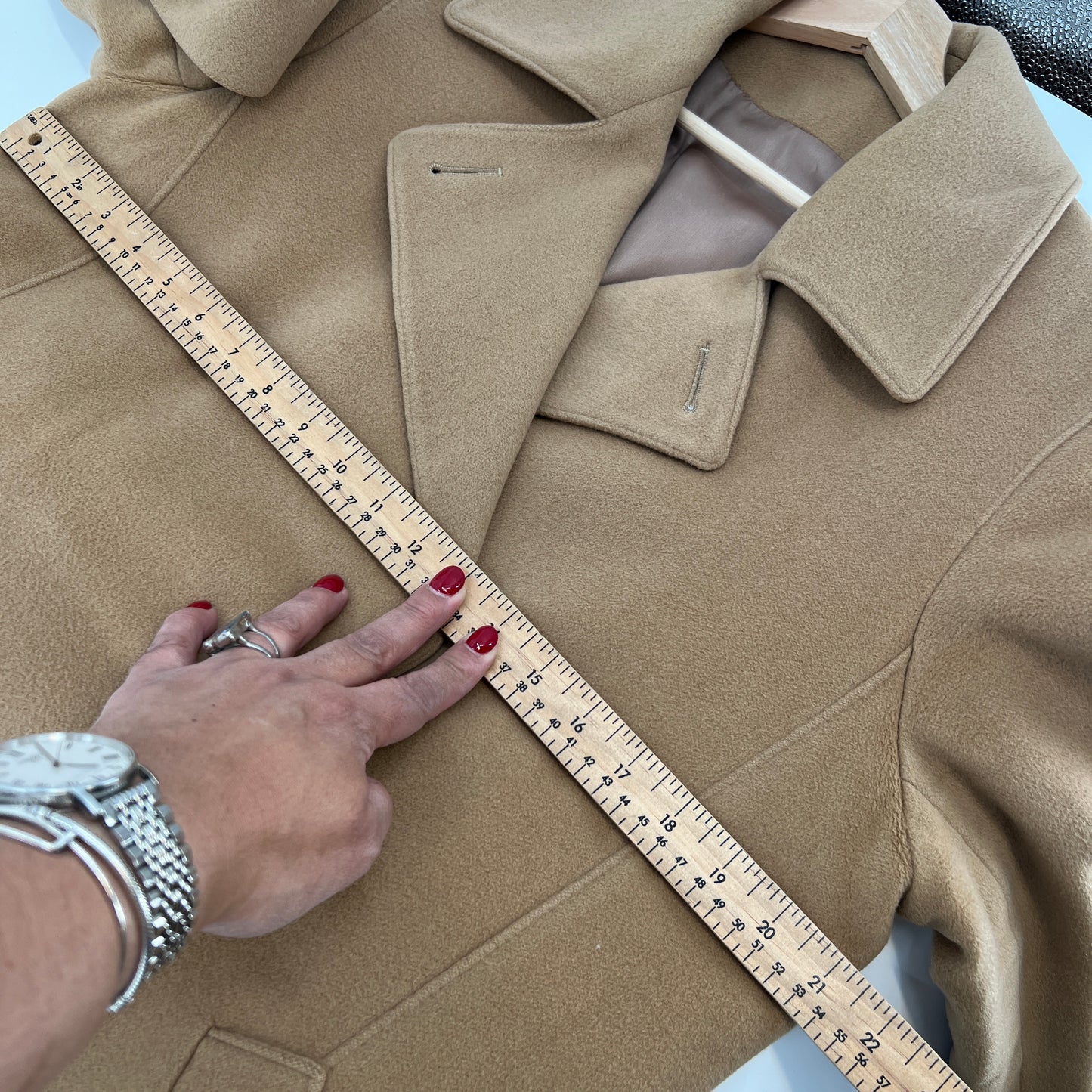 Vintage Mallia Wool Angora and Cashmere Belted Coat M/L
