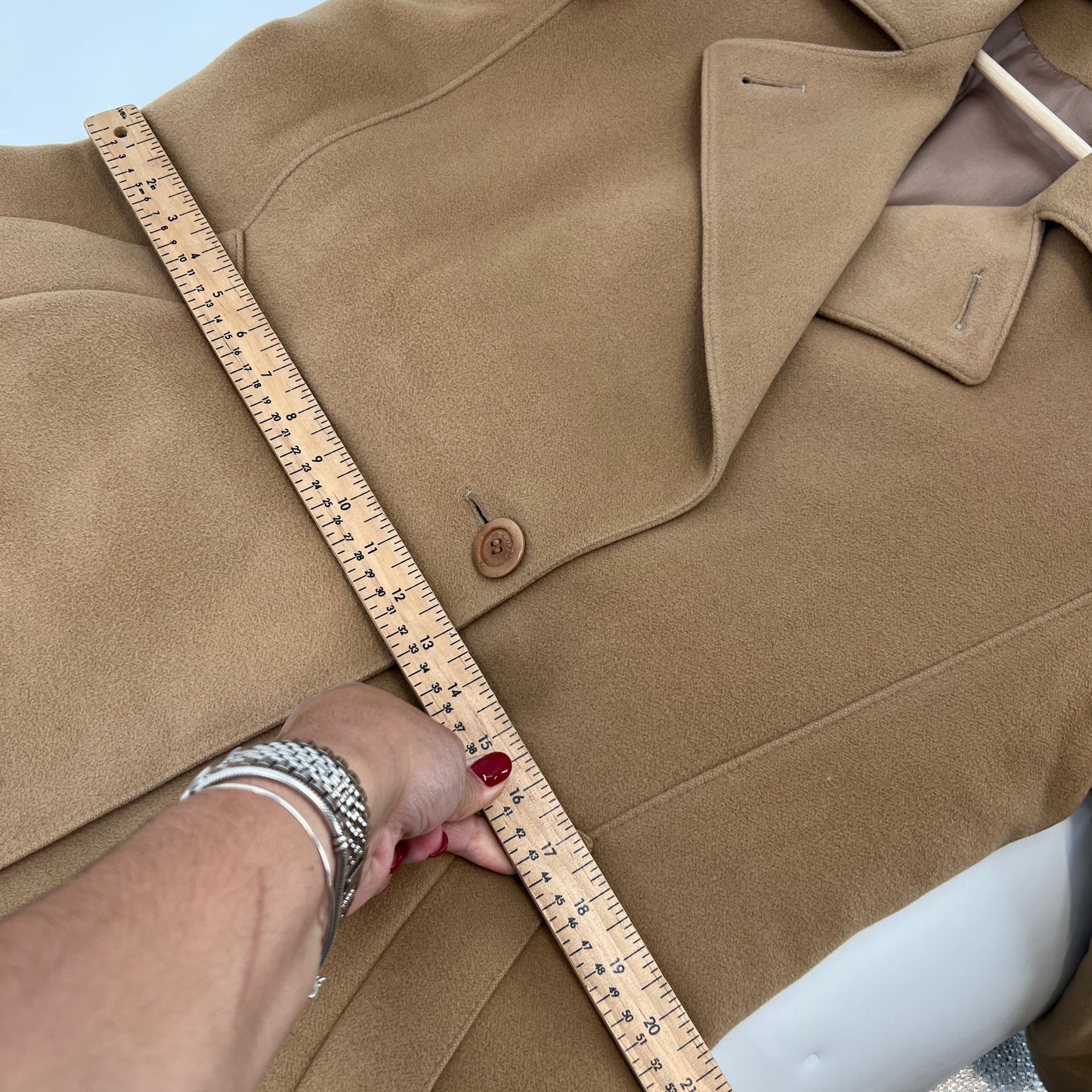 Vintage Mallia Wool Angora and Cashmere Belted Coat M/L