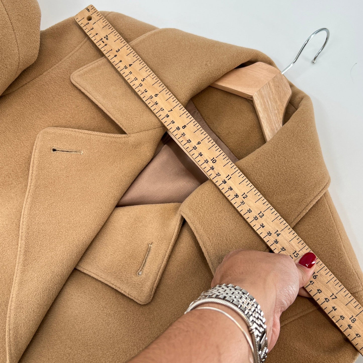Vintage Mallia Wool Angora and Cashmere Belted Coat M/L