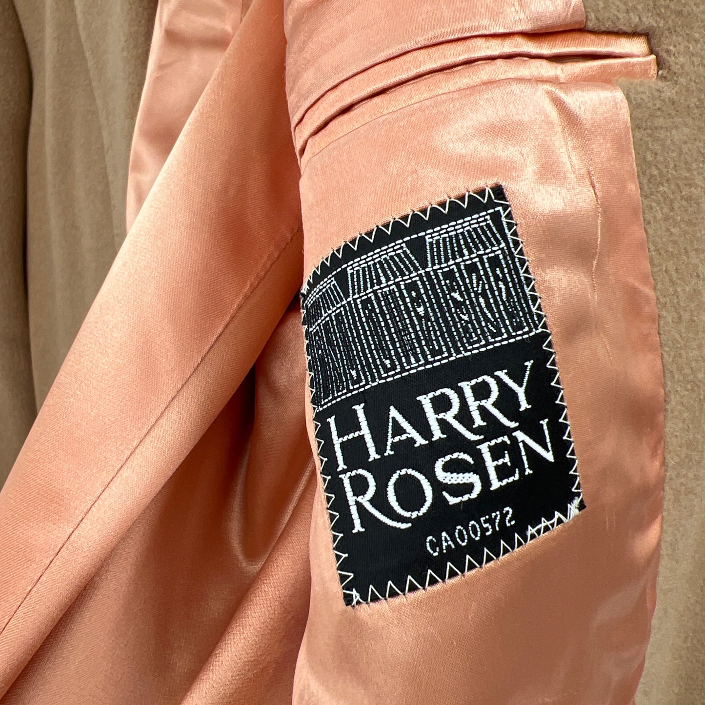 Vintage Harry Rosen Camel Hair Coat XL