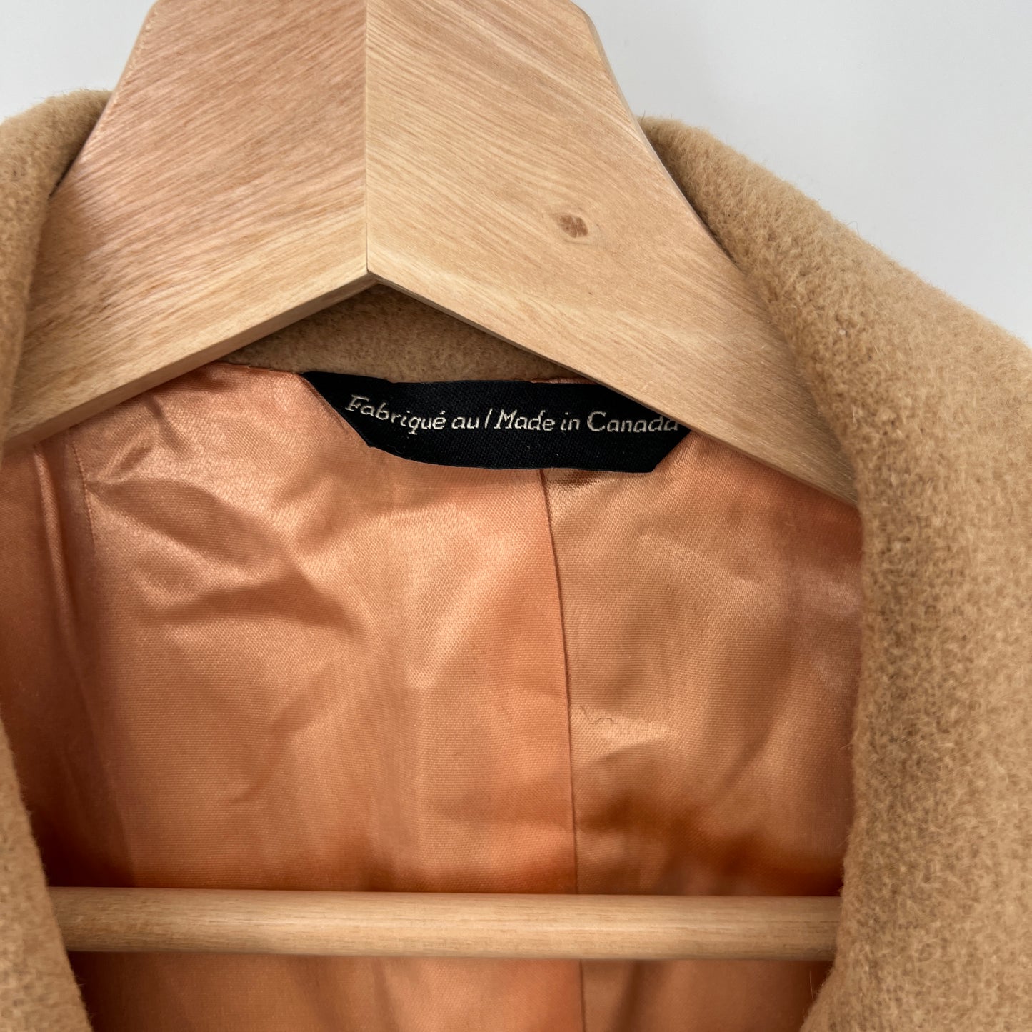 Vintage Harry Rosen Camel Hair Coat XL