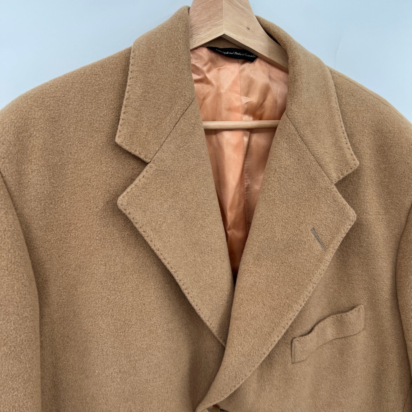 Vintage Harry Rosen Camel Hair Coat XL