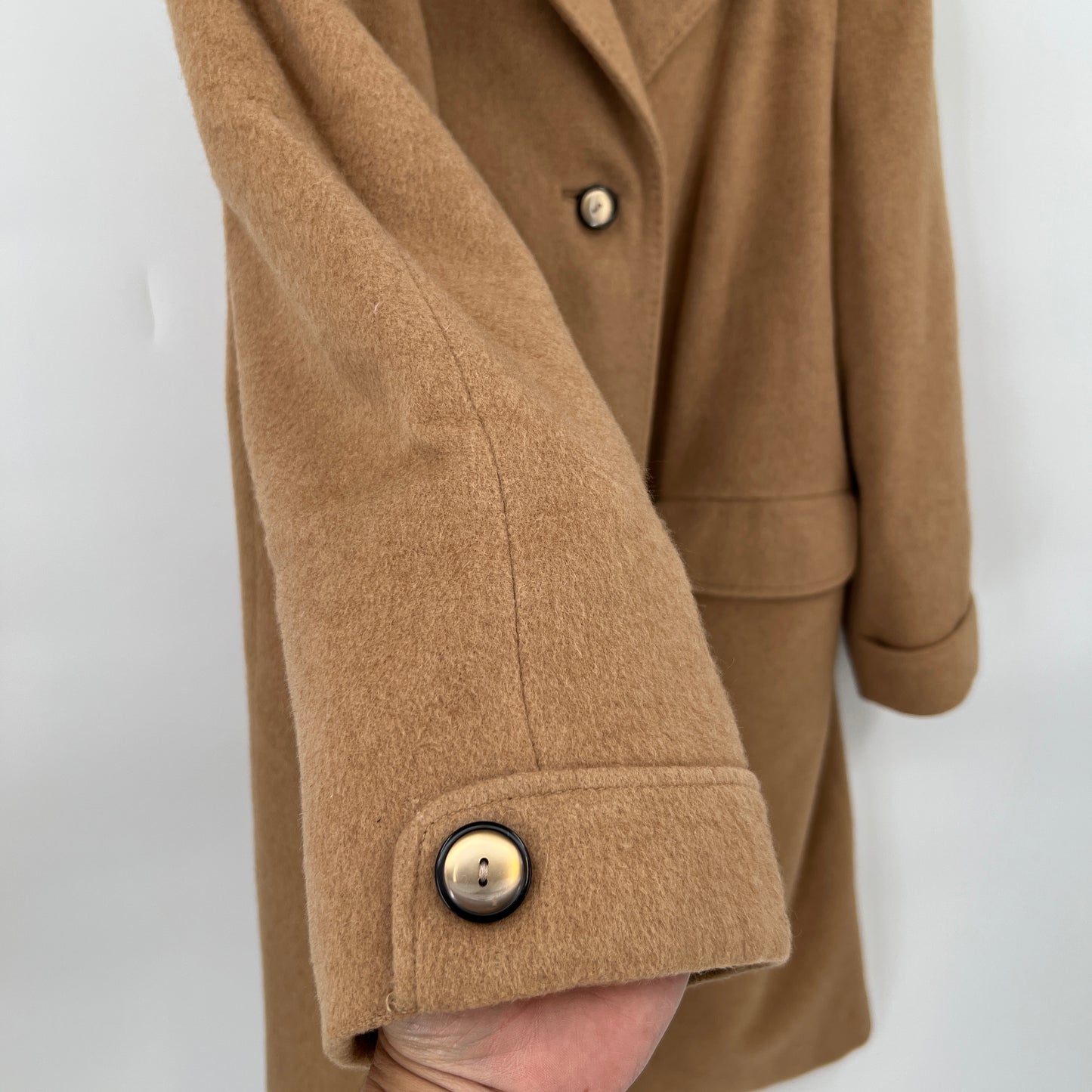 sold Vintage 100% Imported Camel Hair Coat