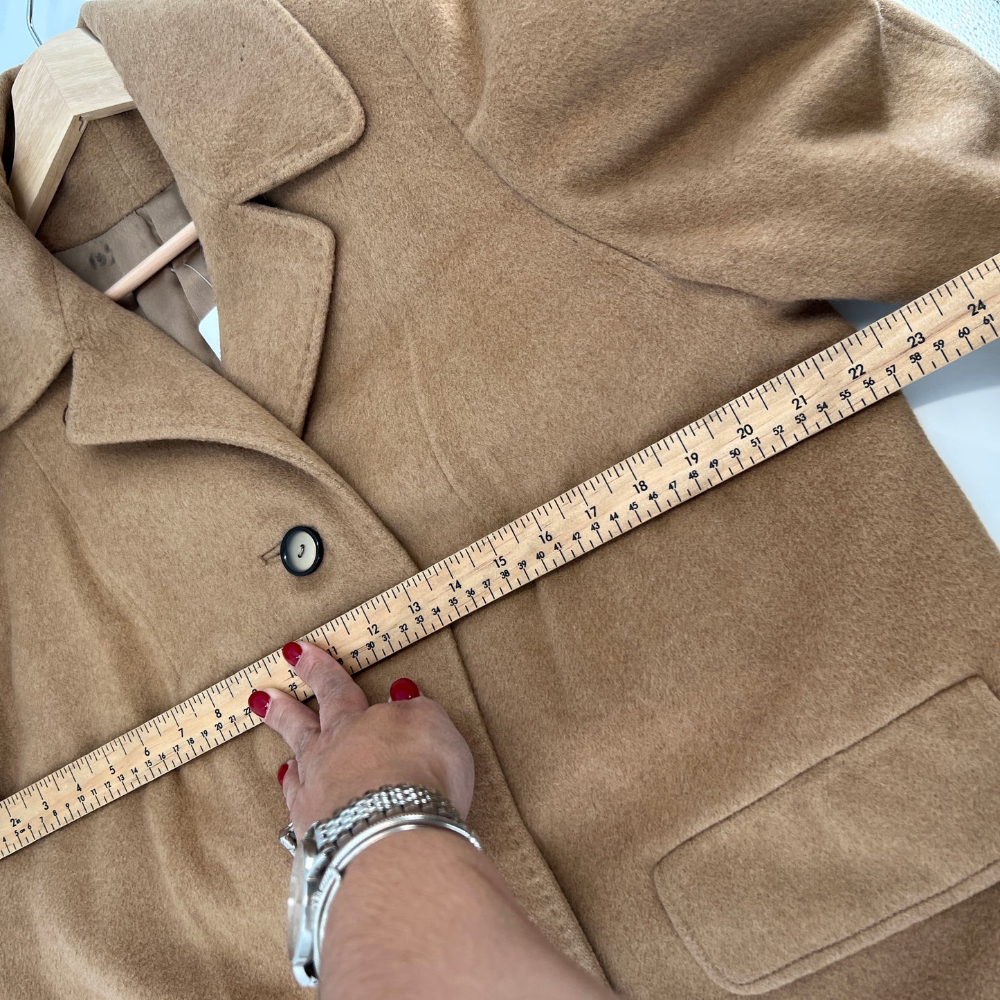 sold Vintage 100% Imported Camel Hair Coat