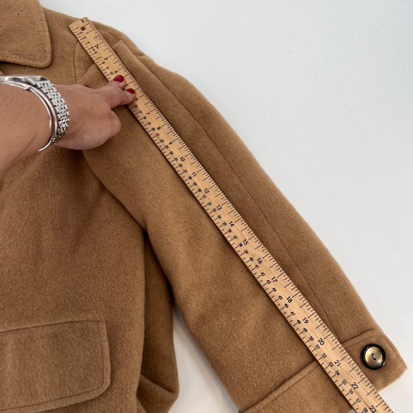 sold Vintage 100% Imported Camel Hair Coat