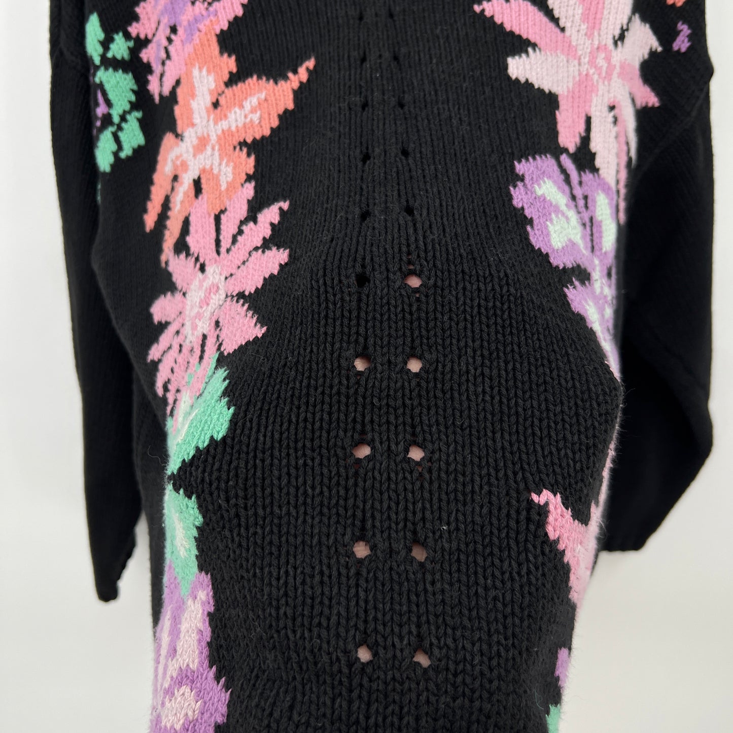 Vintage Esprit Cotton Floral Sweater L