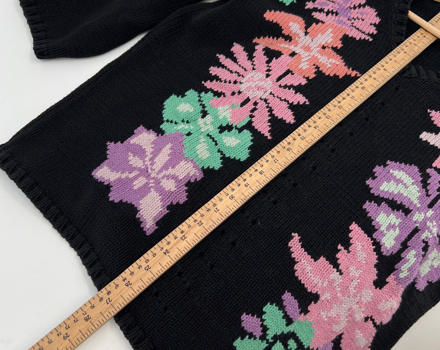 Vintage Esprit Cotton Floral Sweater L