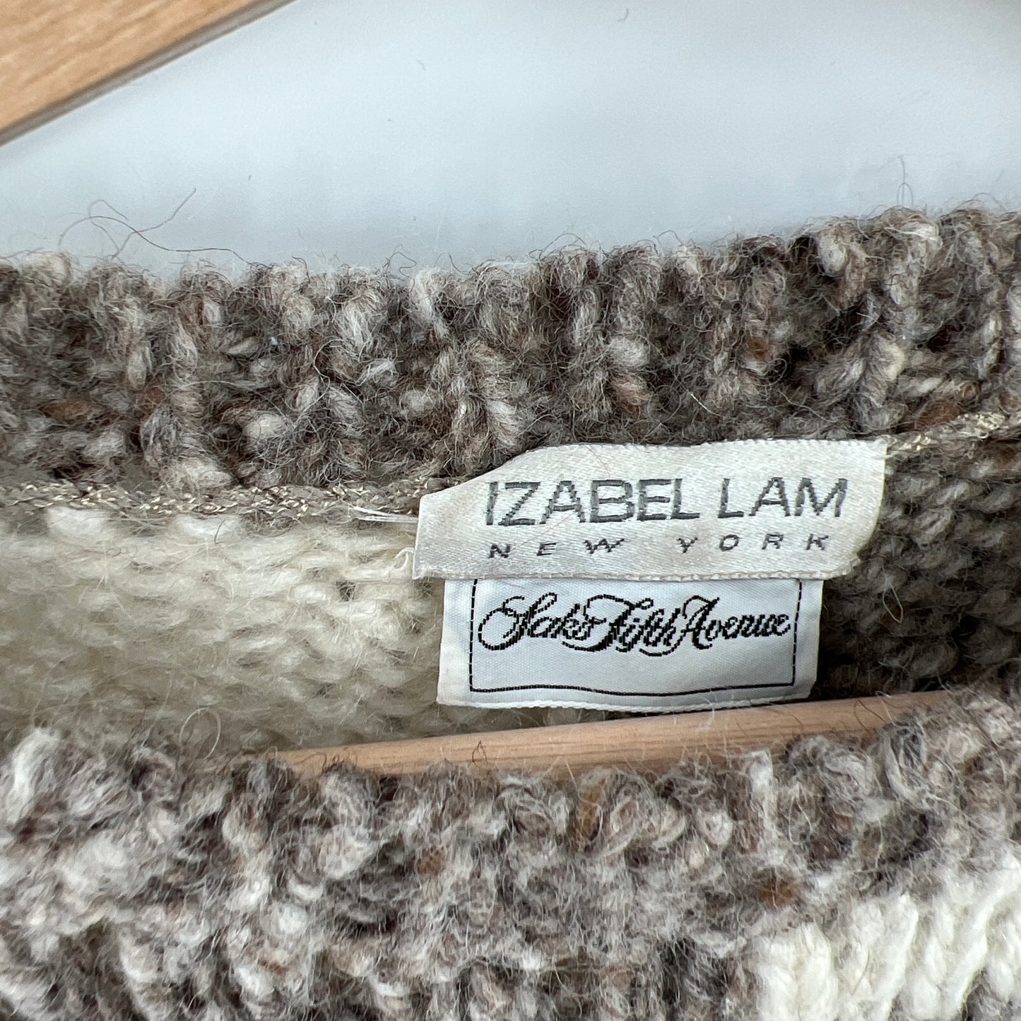 SOLD - Vintage Izabel Lam Wool Cropped Sweater M