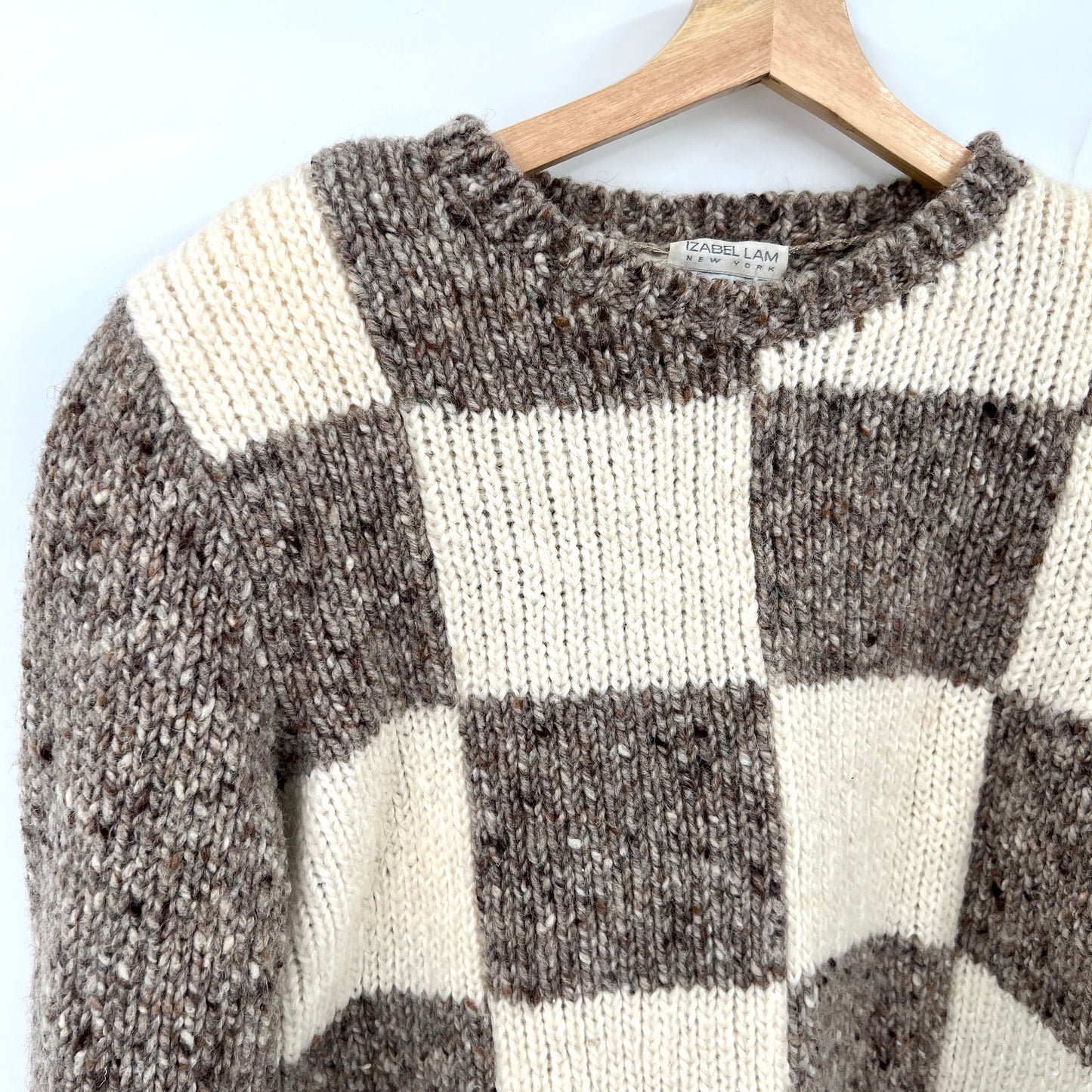SOLD - Vintage Izabel Lam Wool Cropped Sweater M