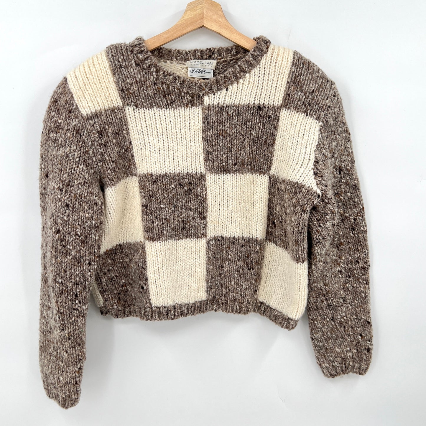 SOLD - Vintage Izabel Lam Wool Cropped Sweater M