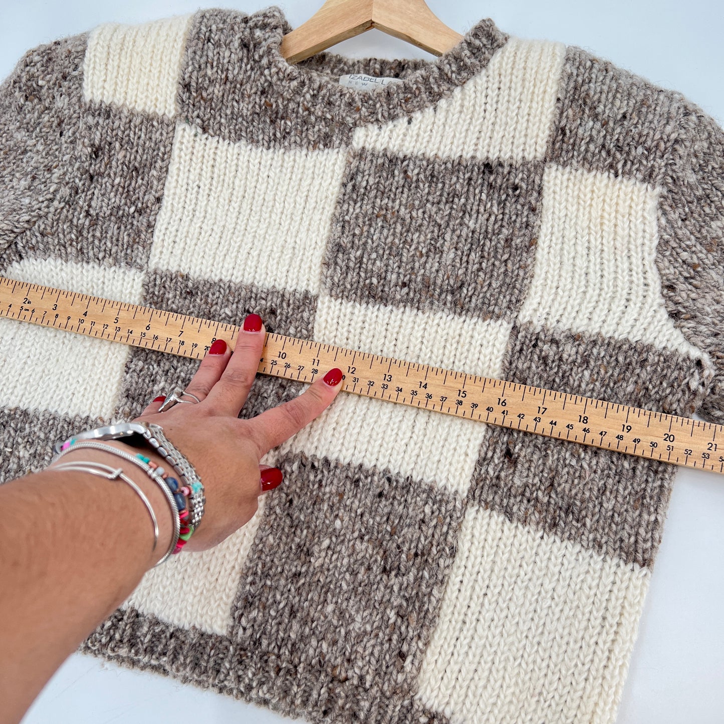 SOLD - Vintage Izabel Lam Wool Cropped Sweater M