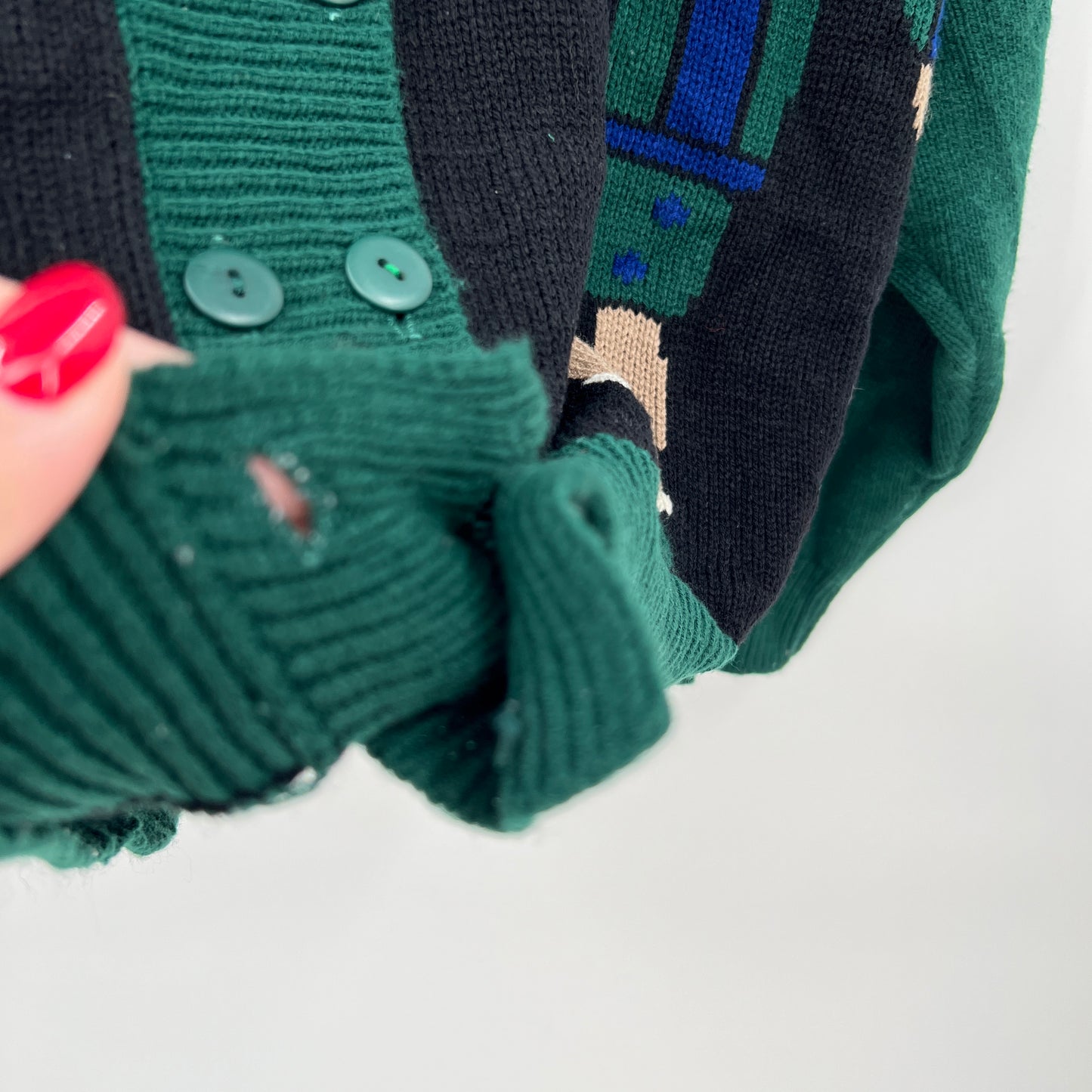 Vintage Club Smart Set Ski Lodge Theme Cardigan M