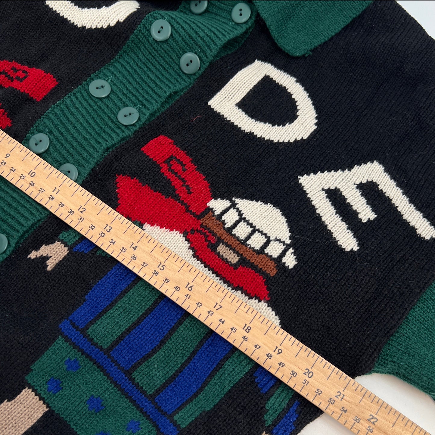 Vintage Club Smart Set Ski Lodge Theme Cardigan M