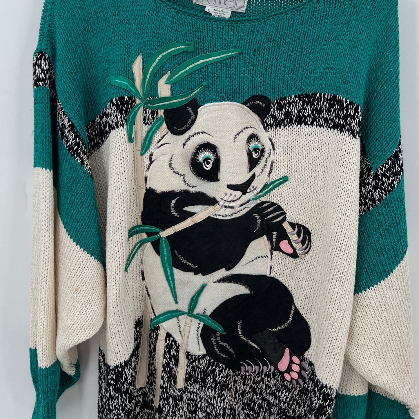 SOLD. Vintage Nannell Panda Oversized Sweater