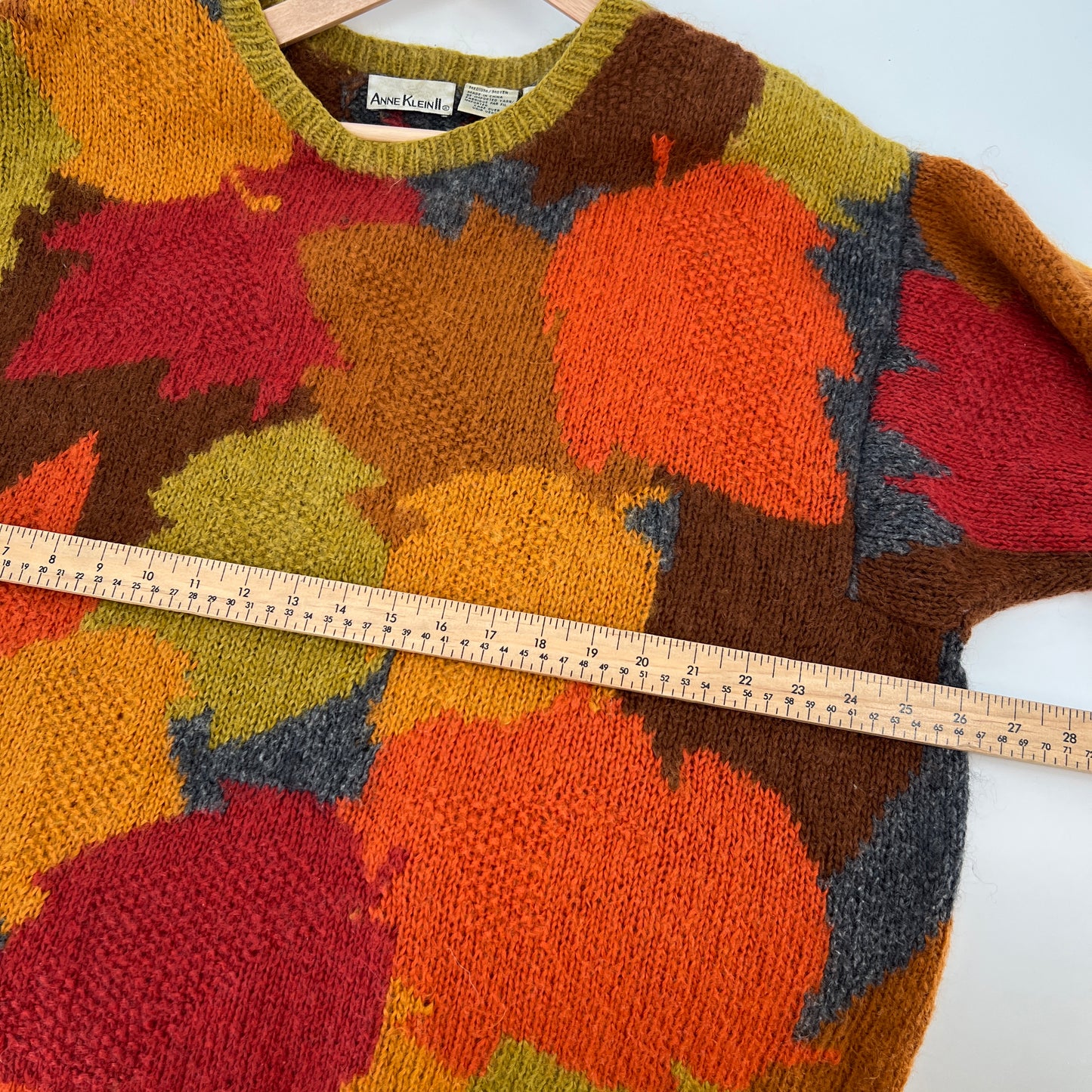 Vintage Anne Klein II Mohair Blend Oversized Fall Sweater M
