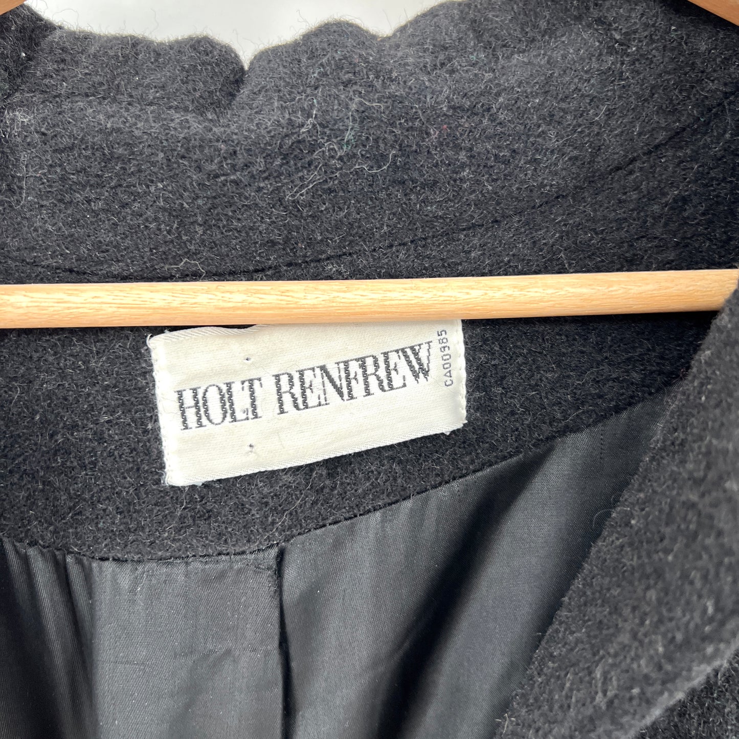 SOLD. Vintage Holt Renfrew Samuel Irving Wool Full Length Coat XL