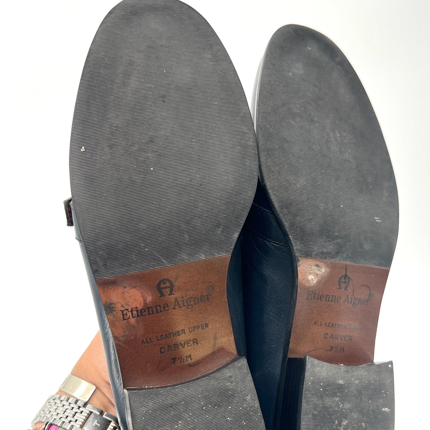 Etienne Aigner Carver Leather Shoes Loafer 7.5