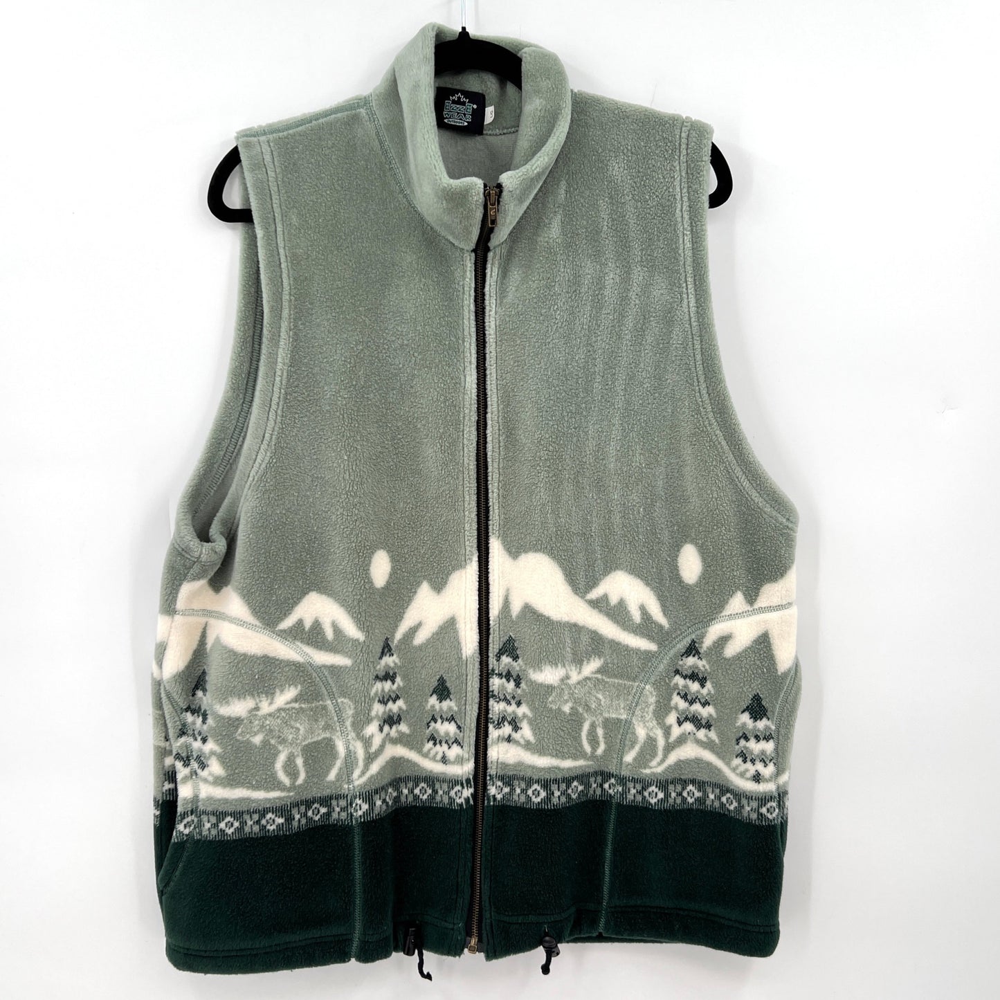 Ezze Wear Mountain Moose Fleece Vest L