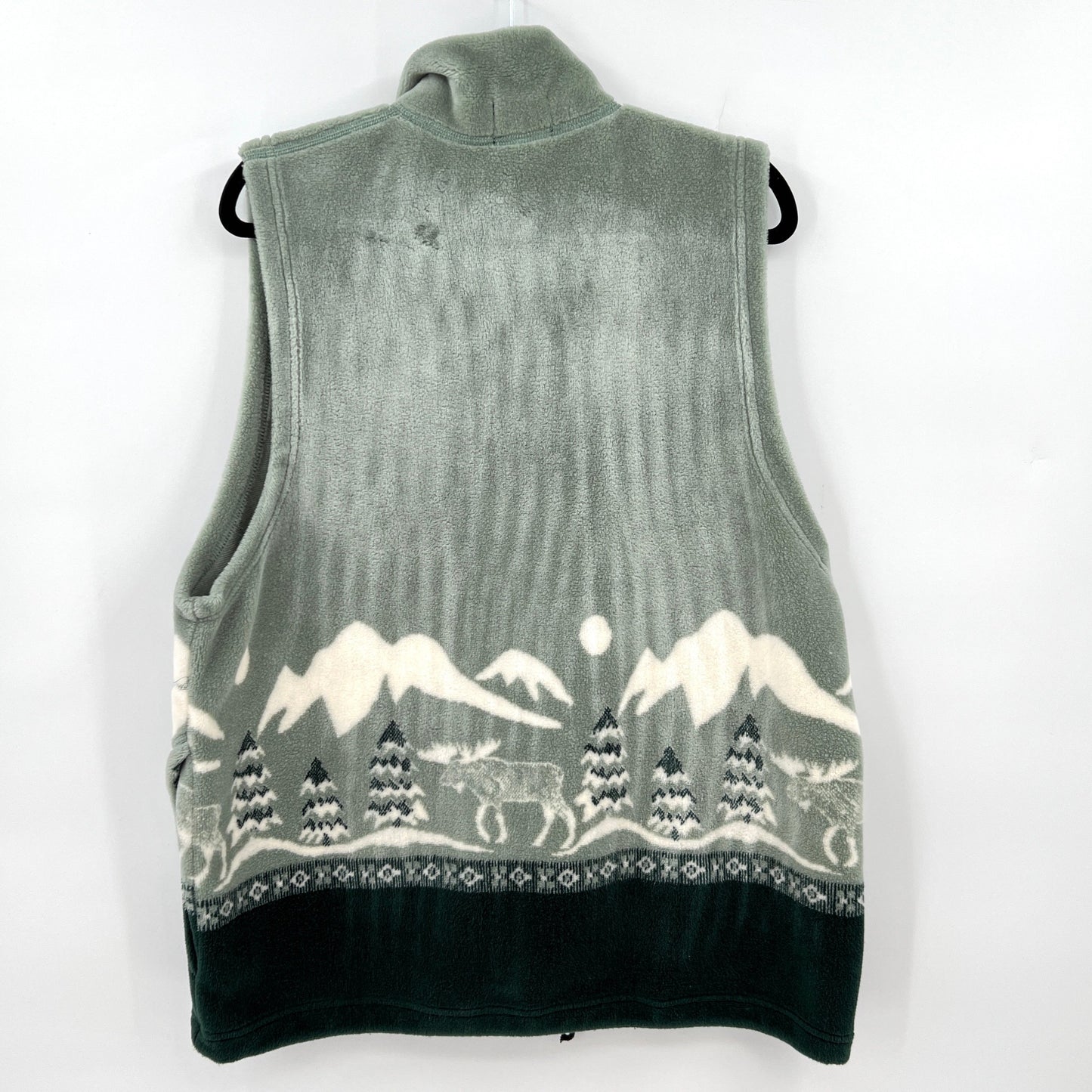Ezze Wear Mountain Moose Fleece Vest L
