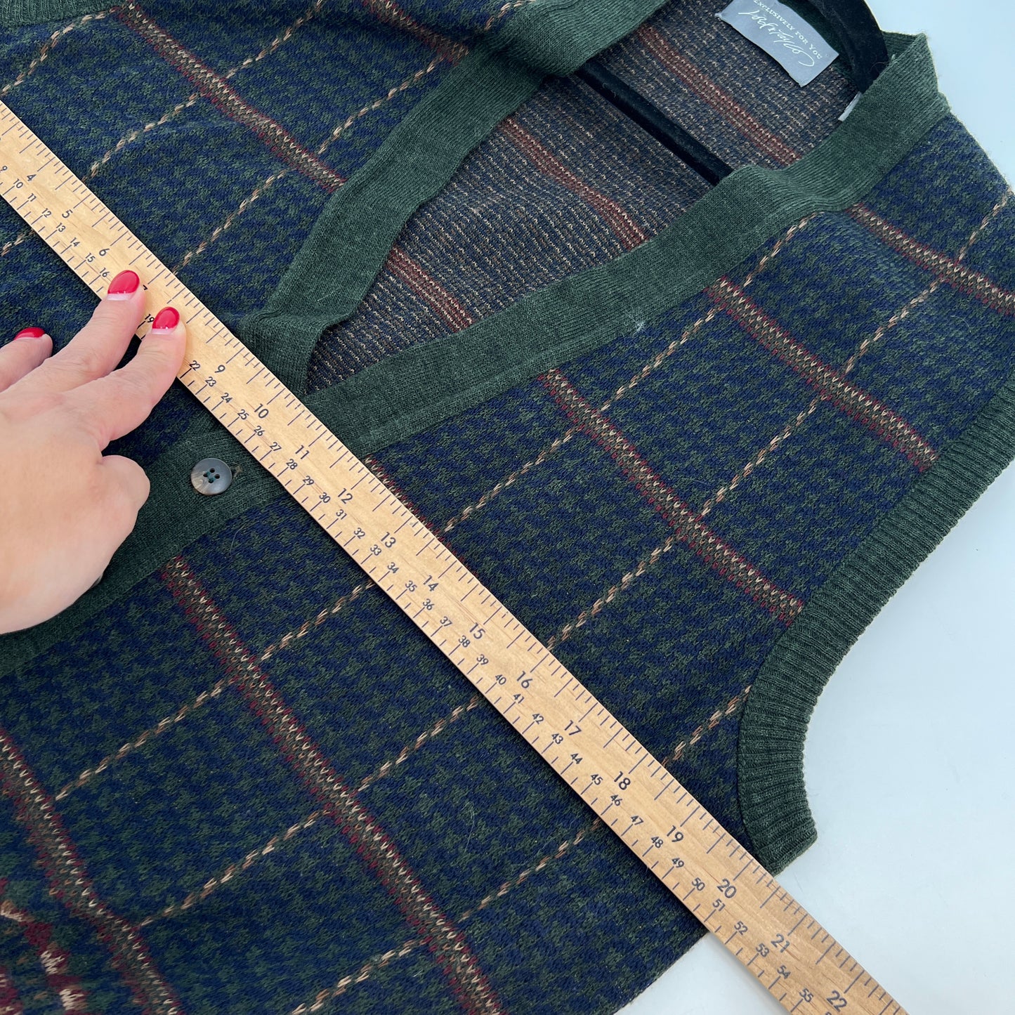 SOLD - Lord & Taylor Wool Blend Vest M