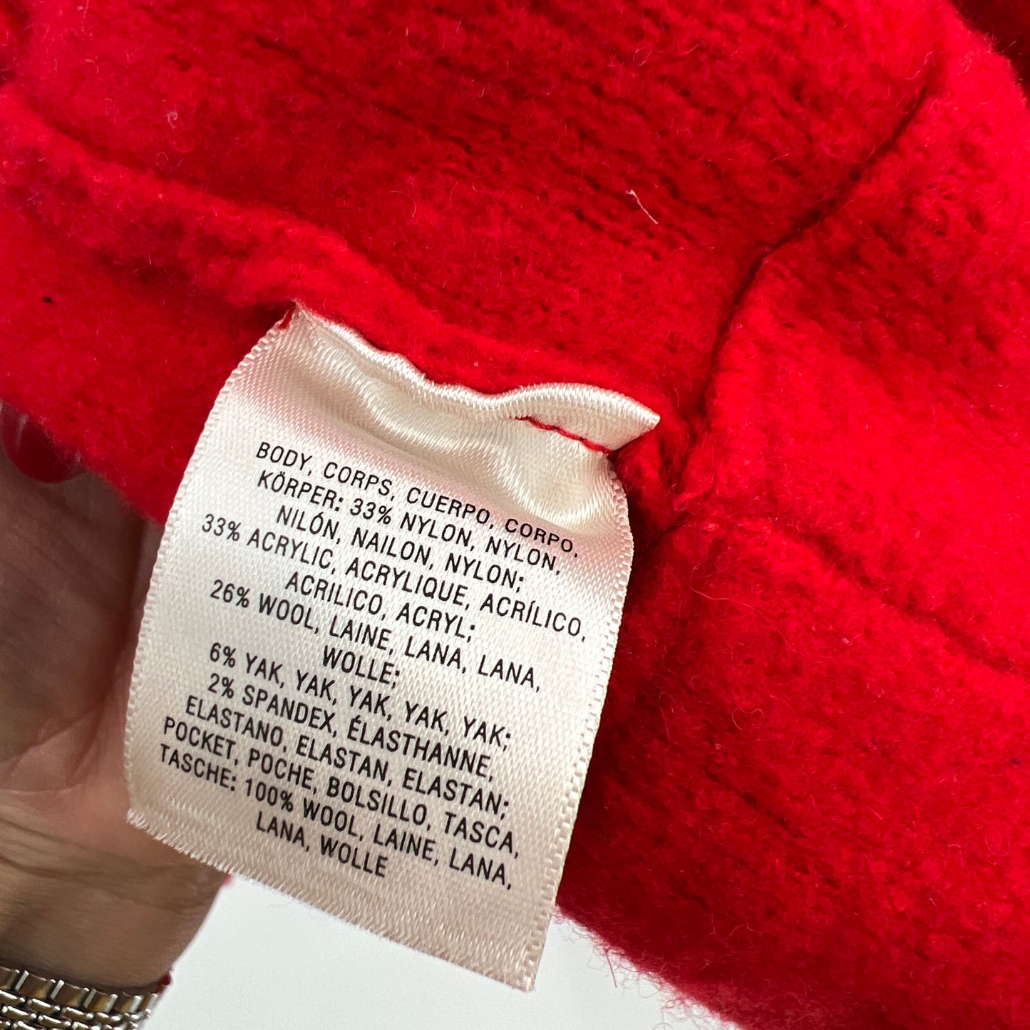 Anthropologie Moth Red Jacket Coat XL
