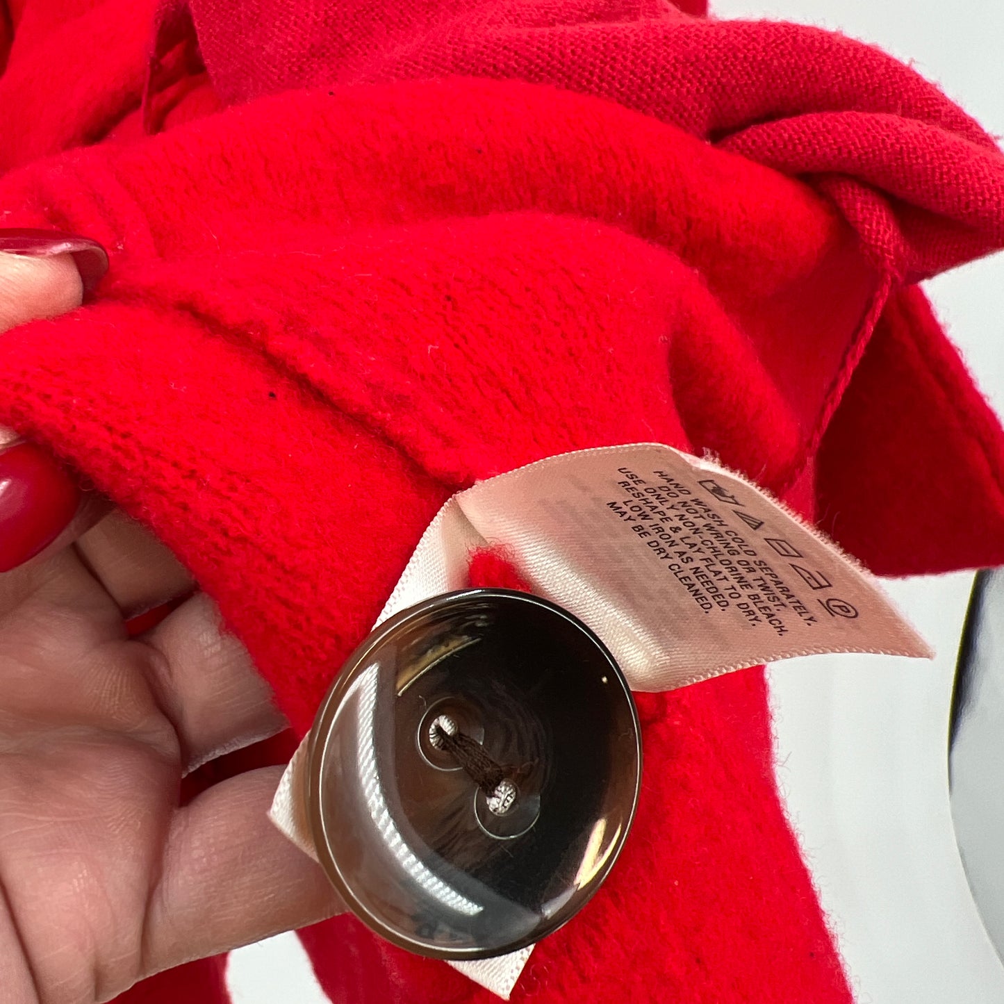 Anthropologie Moth Red Jacket Coat XL