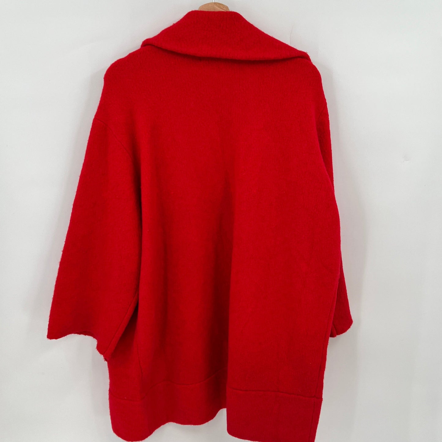 Anthropologie Moth Red Jacket Coat XL