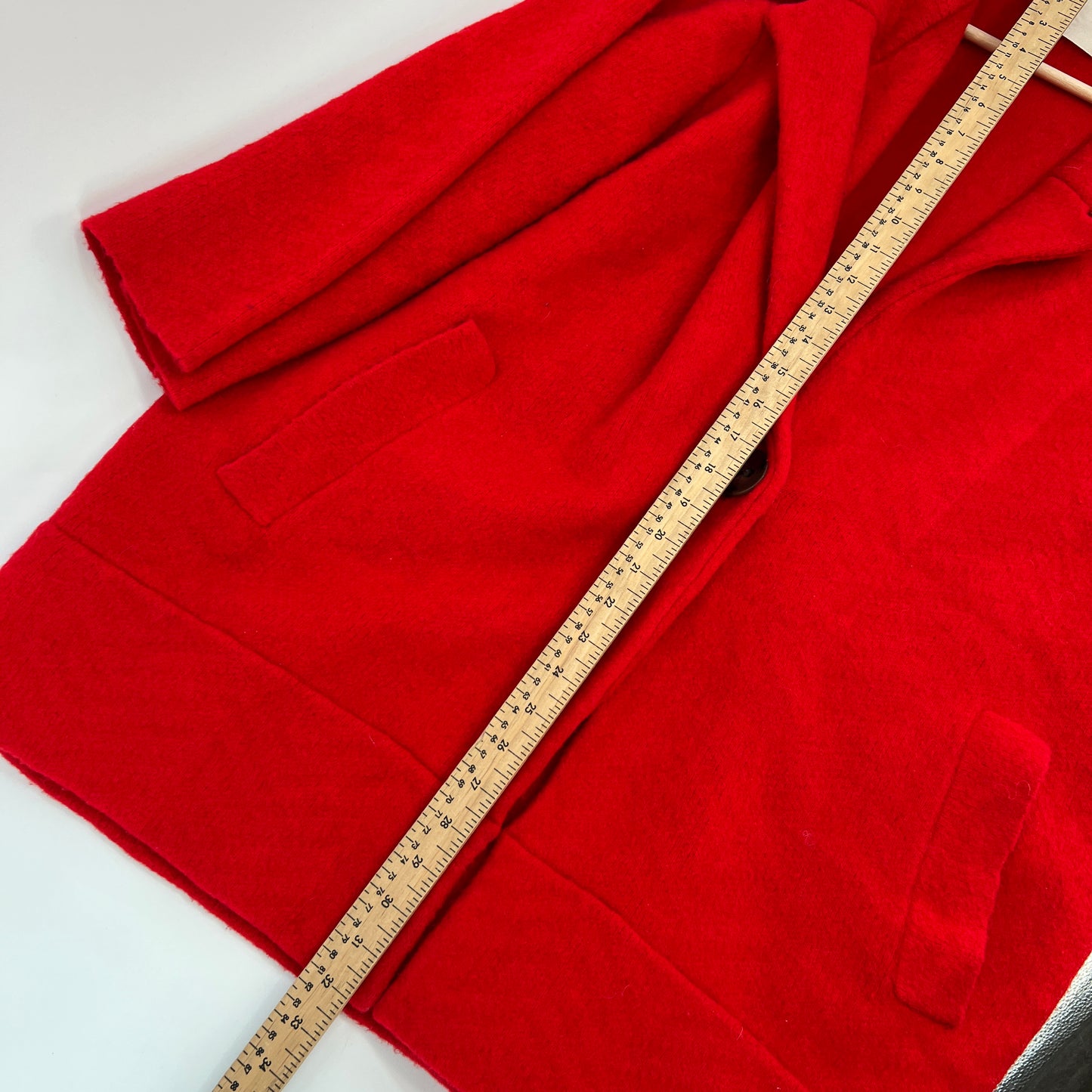 Anthropologie Moth Red Jacket Coat XL