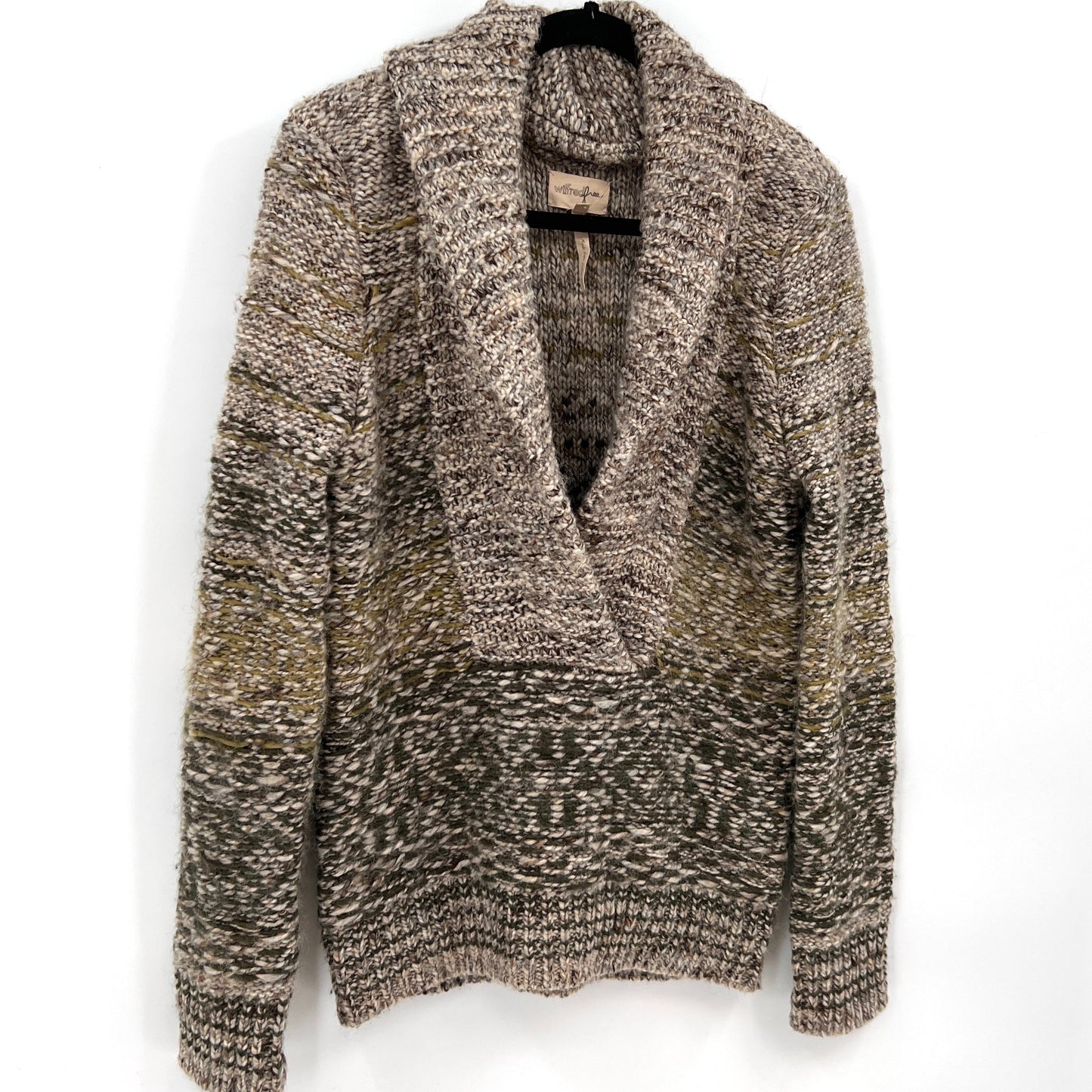 Wilfred Free Wool Blend V-neck Pullover M